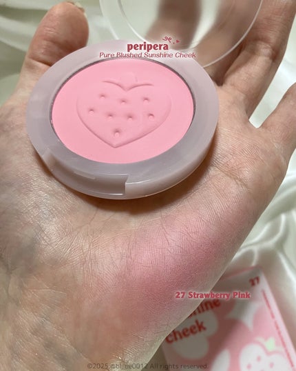 ピュア ブラッシュド サンシャイン チーク/PERIPERA/パウダーチークを使ったクチコミ(4枚目)