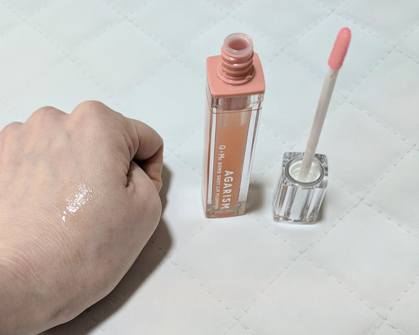 キューミ―ボムショットリッププランパー/AGARISM/リッププランパーを使ったクチコミ(3枚目)