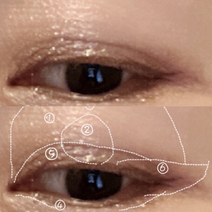 8color sparkling eyeshadow palette/MAKEUP LABOSOPHY/パウダーアイシャドウを使ったクチコミ(3枚目)