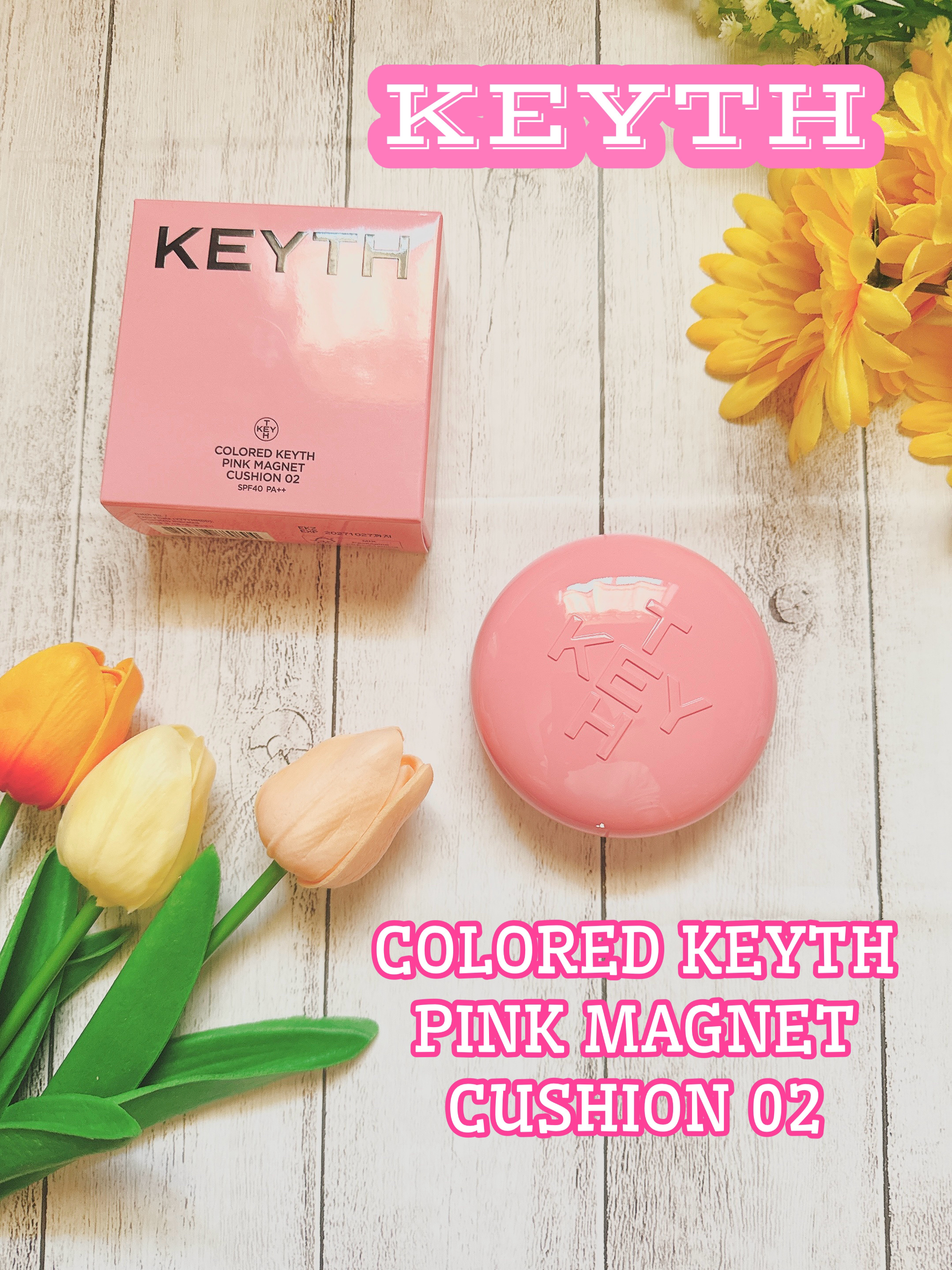 ピンクマグネットクッション/KEYTH/クッションファンデーションを使ったクチコミ（1枚目）