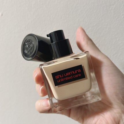 アンリミテッド ケア ツヤ セラム ファンデーション/shu uemura/リキッドファンデーションを使ったクチコミ(2枚目)