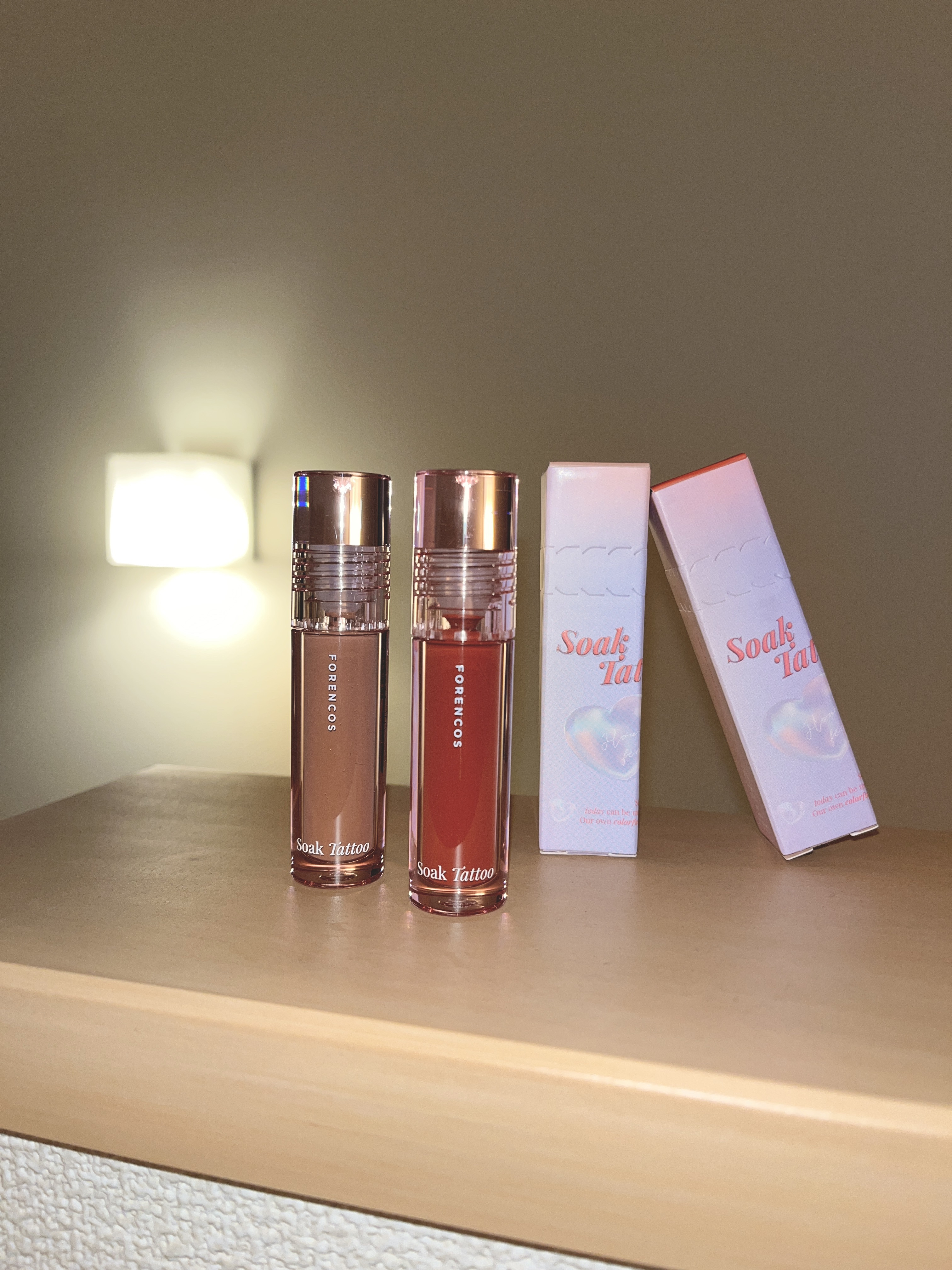 Soak Tattoo Tint 06 マリー/フォレンコス/リップグロスを使ったクチコミ（1枚目）