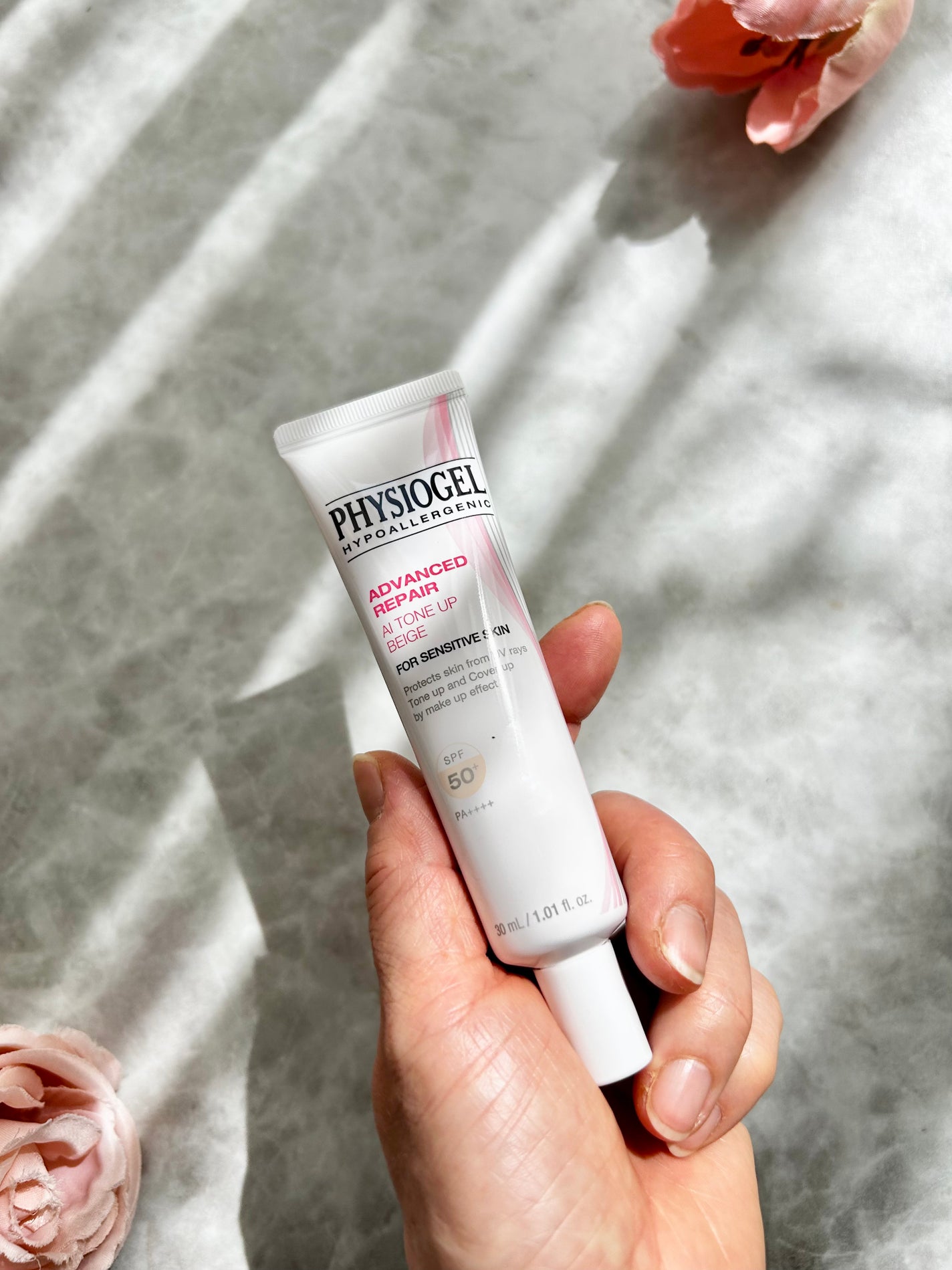 アドバンスドリペア AIトーンアップ ベージュ/PHYSIOGEL/日焼け止めクリームを使ったクチコミ(2枚目)