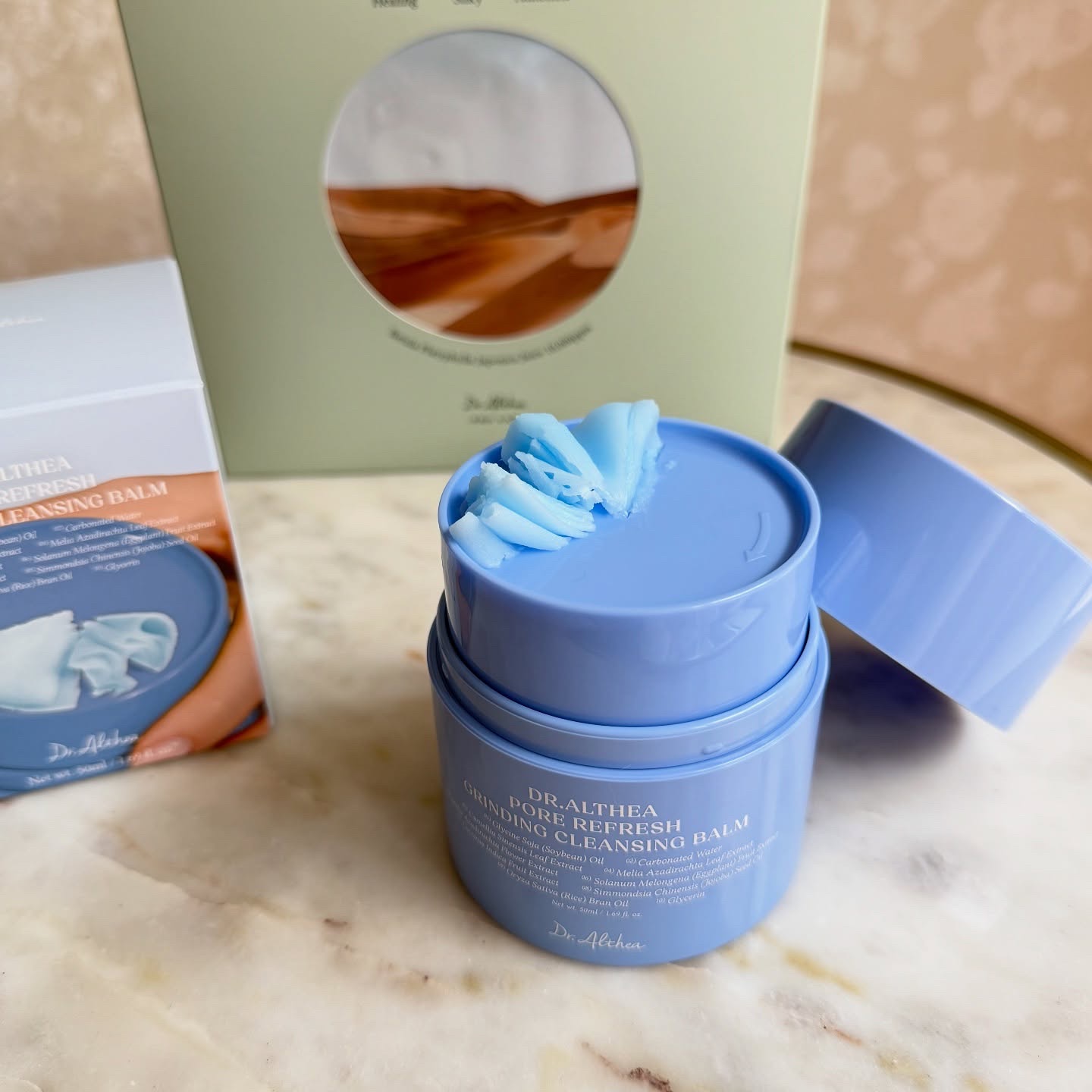 ポアリフレッシュグラインディングクレンジングバーム/Dr.Althea/クレンジングバームを使ったクチコミ（2枚目）