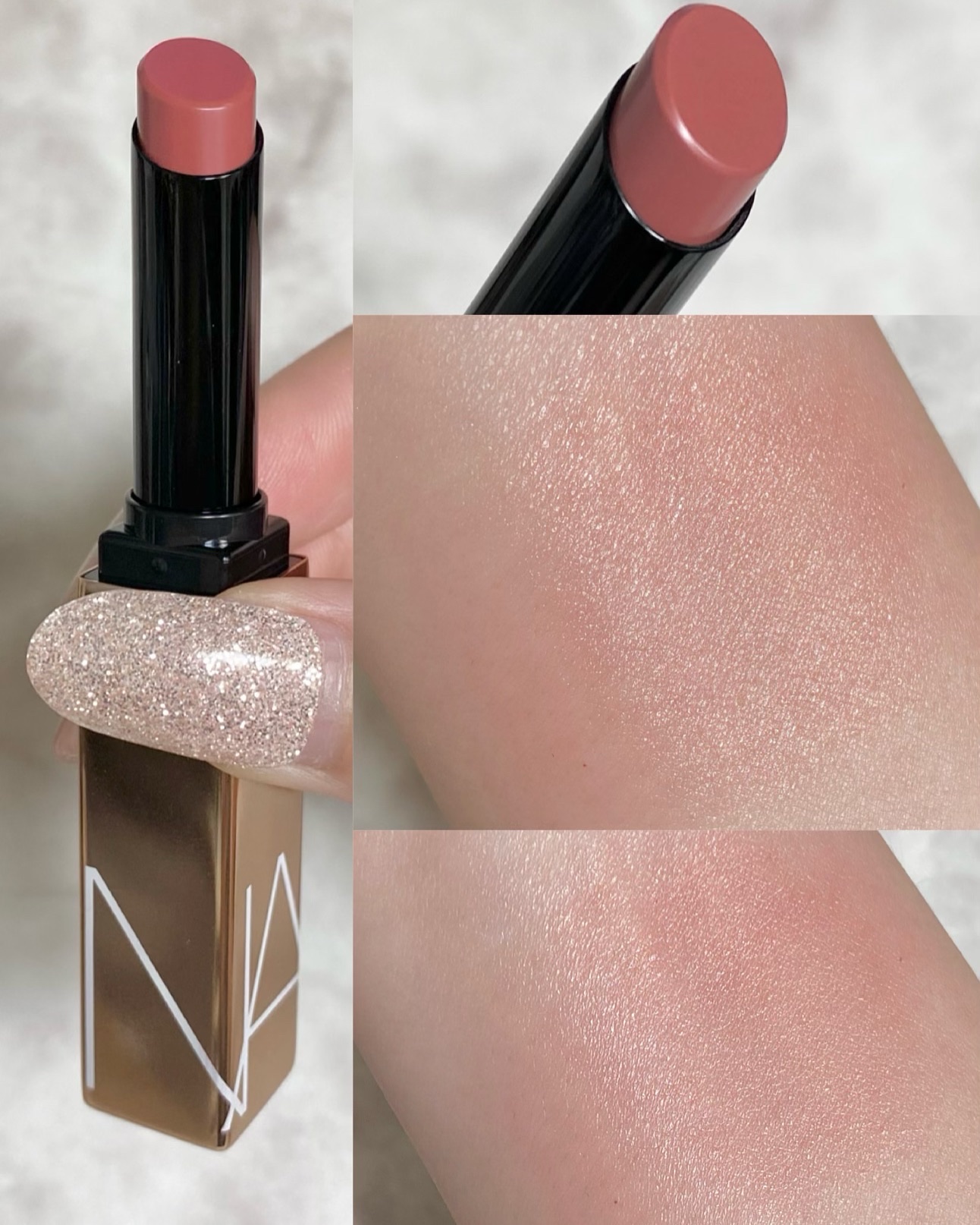 アフターグロー　センシュアルシャイン　リップスティック/NARS/口紅を使ったクチコミ（3枚目）