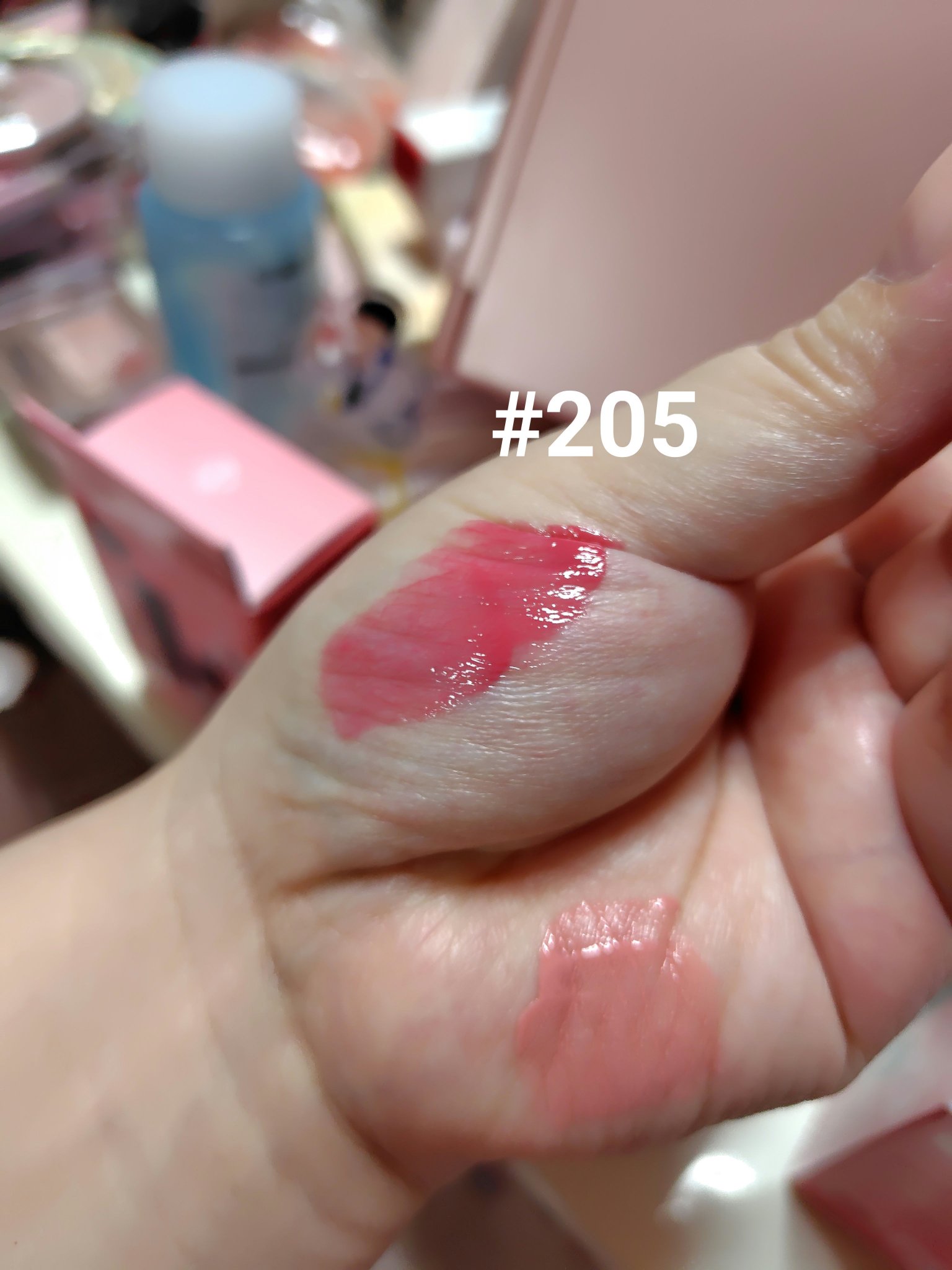 【限定パケ 桜エディション】 ブラーグローイリップティント＆ペアチーク パーフェクトセット/Dinto/リキッドチークを使ったクチコミ（2枚目）