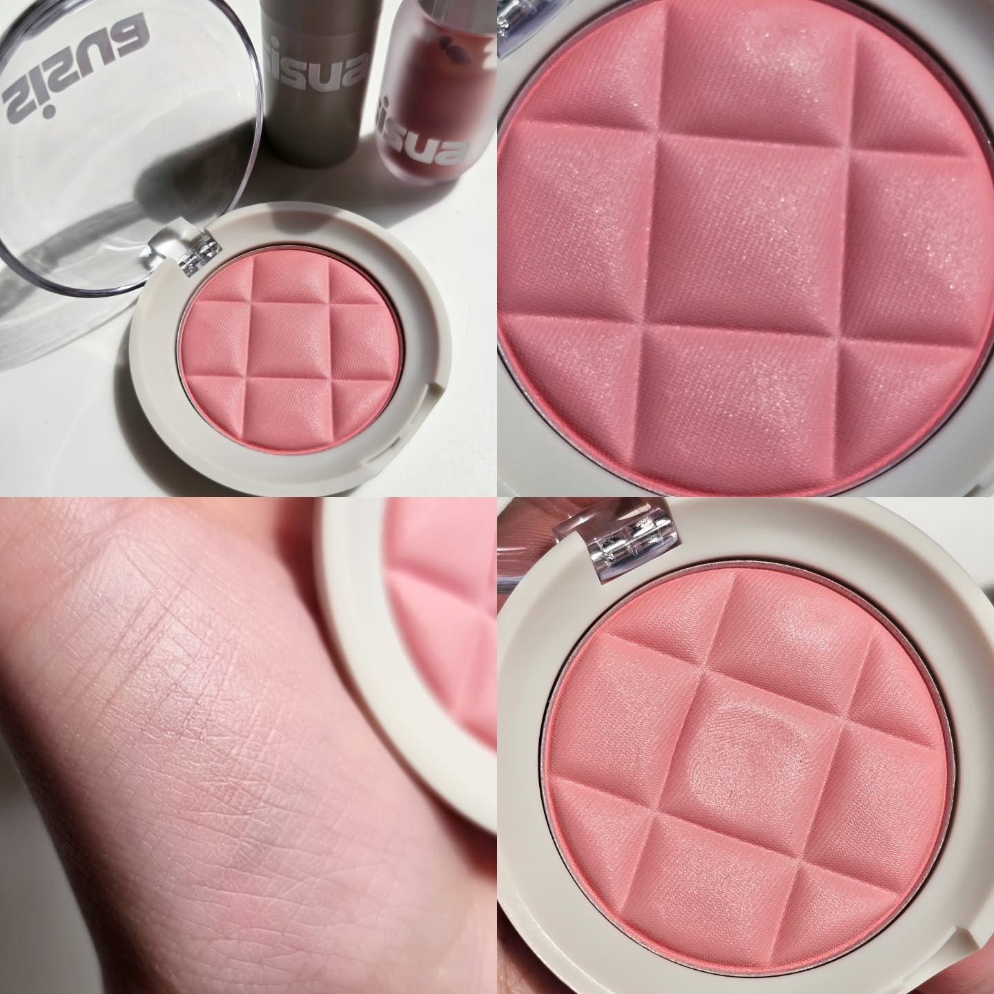 ワッフルドウブラッシャー No.1 ストロベリーバニラ/sisua by unleashia/ジェル・クリームチークを使ったクチコミ（2枚目）