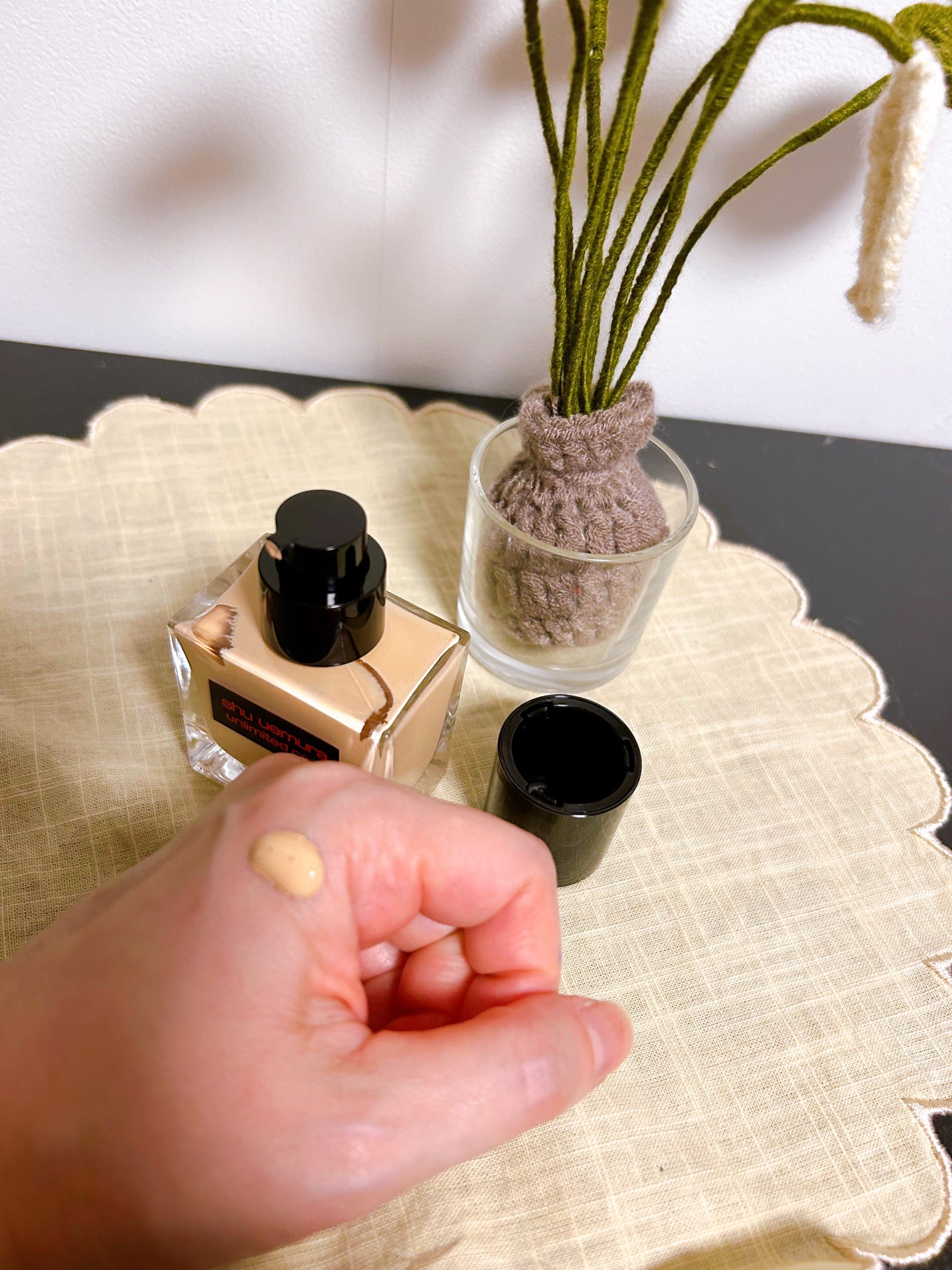 アンリミテッド ケア ツヤ セラム ファンデーション/shu uemura/リキッドファンデーションを使ったクチコミ(2枚目)