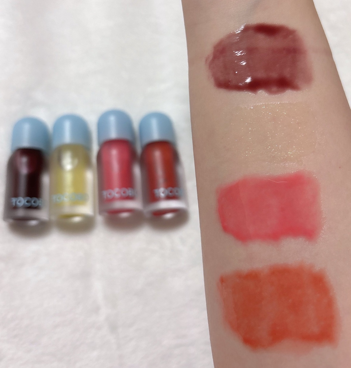 ジューシーベリープランピングリップオイル/TOCOBO/リップグロスを使ったクチコミ（2枚目）