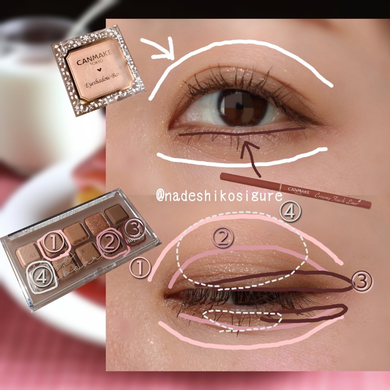 アイシャドウベース/キャンメイク/アイシャドウベースを使ったクチコミ（3枚目）
