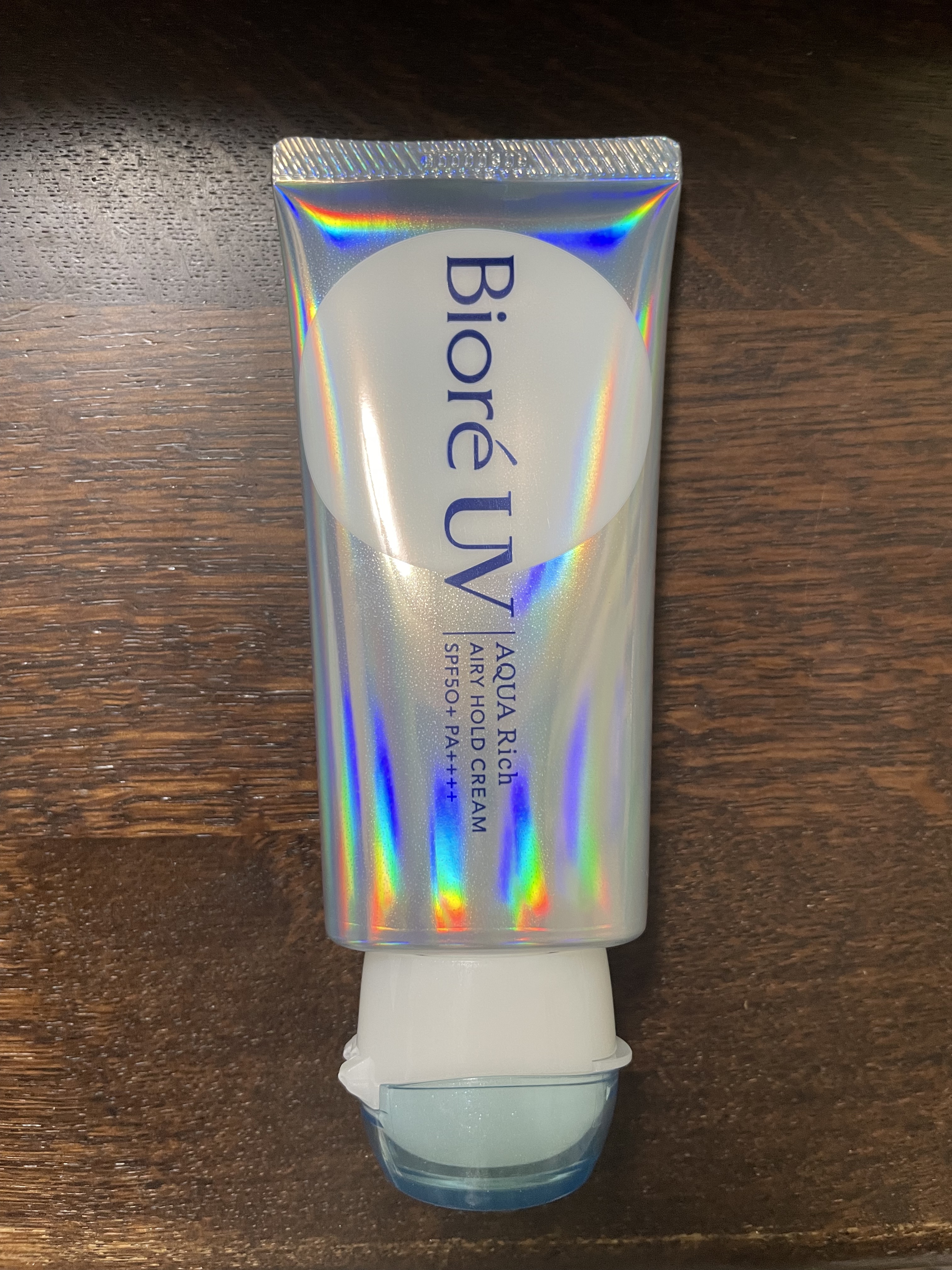 アクアリッチ エアリーホールドクリーム（呼吸感ベールUV）/ビオレ/日焼け止めクリームを使ったクチコミ（1枚目）