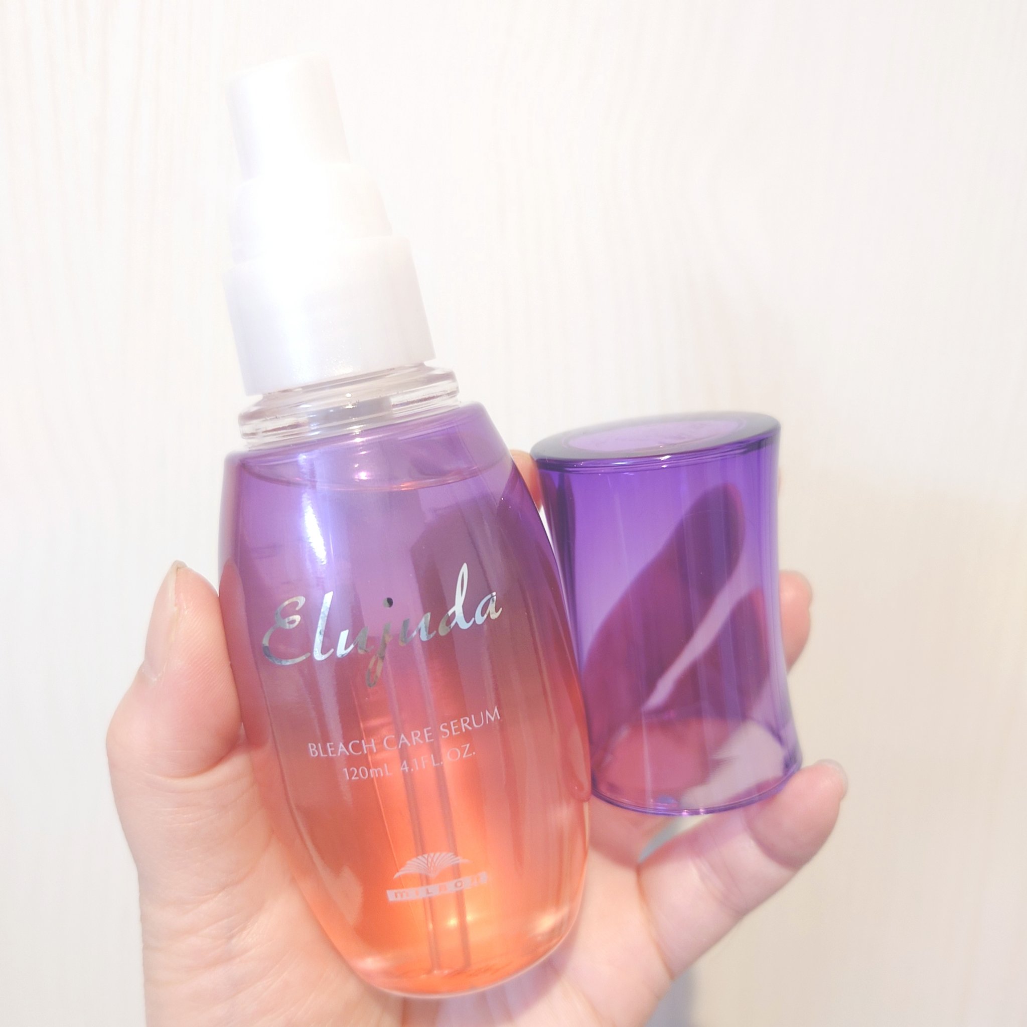 エルジューダブリーチケアセラム/ミルボン/ヘアオイルを使ったクチコミ（2枚目）