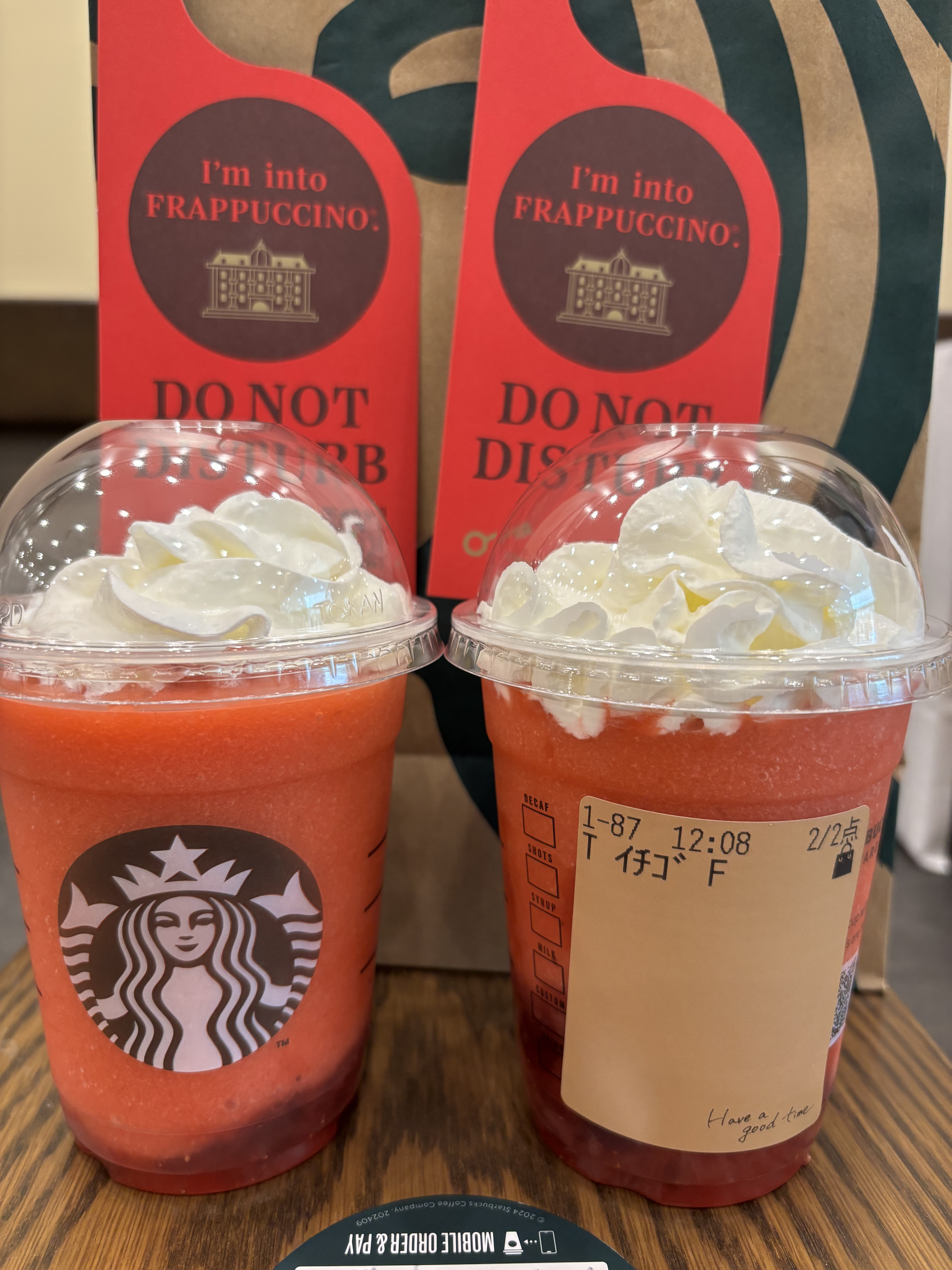 THE 苺 フラペチーノ®/スターバックス/その他ドリンクを使ったクチコミ（2枚目）