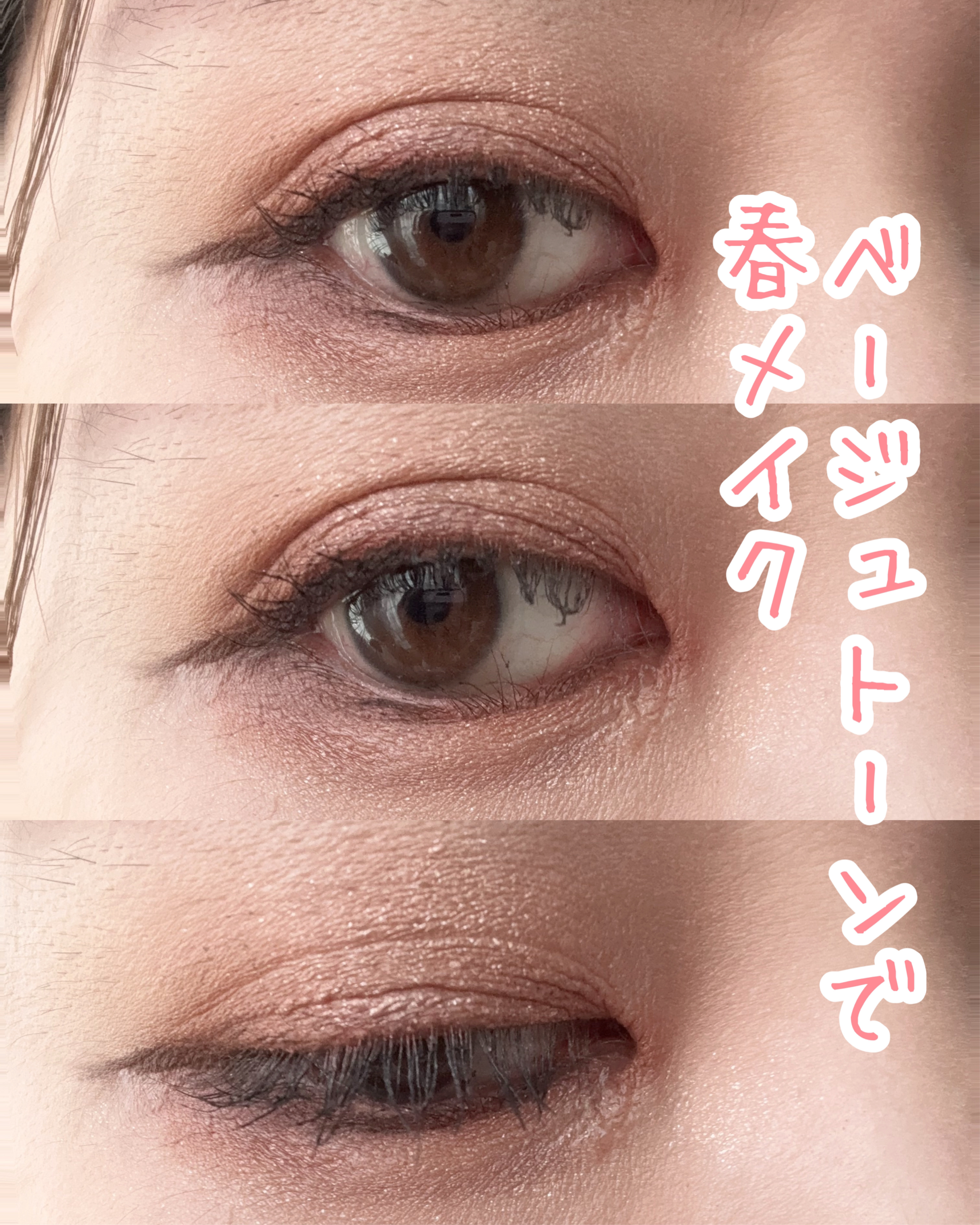 ベージュトーンアイシャドウ 03 アンティークベージュ/CEZANNE/アイシャドウパレットを使ったクチコミ（1枚目）