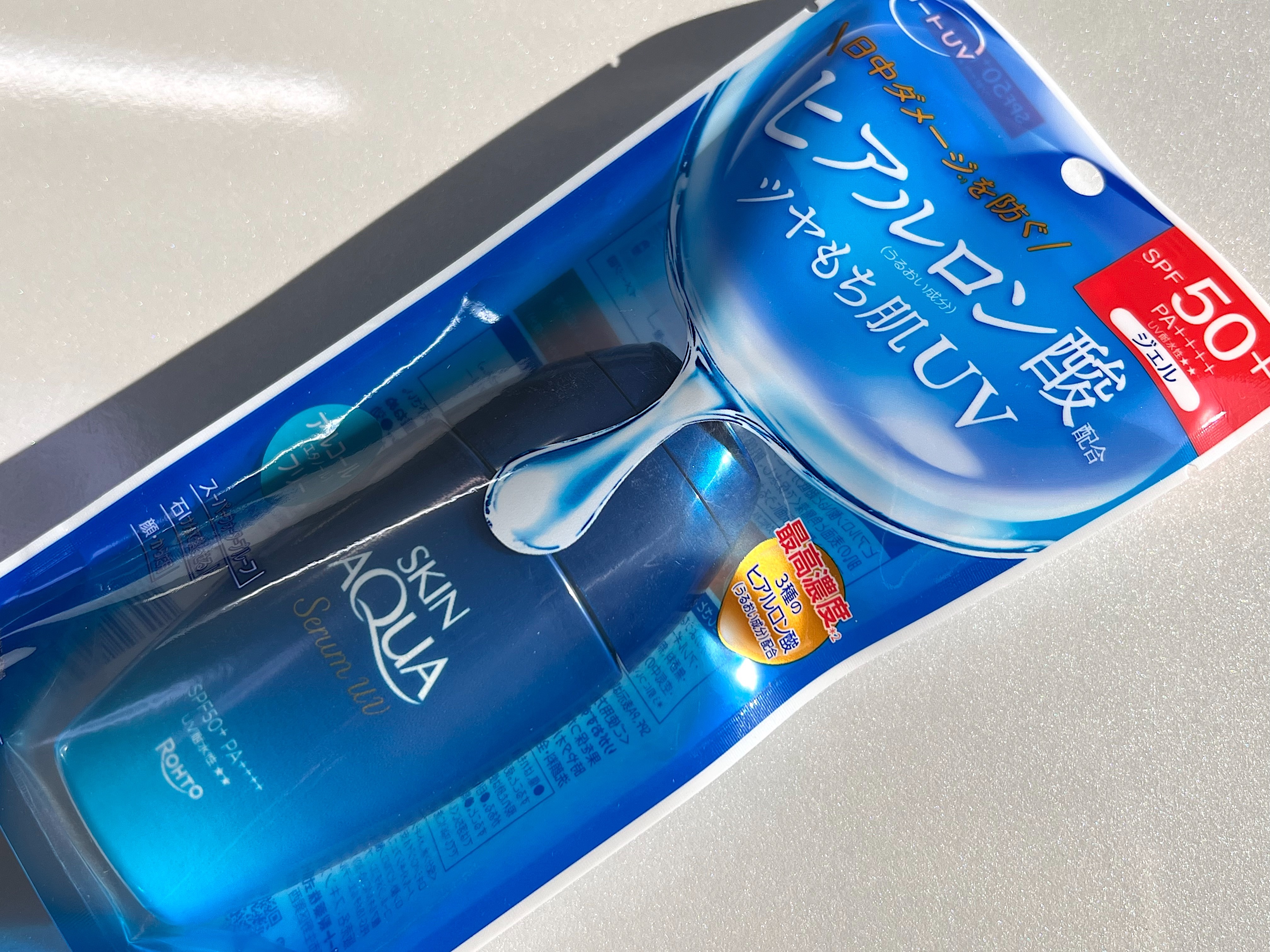 スキンアクア ヒアルロンセラムUV/スキンアクア/日焼け止めローションを使ったクチコミ（2枚目）