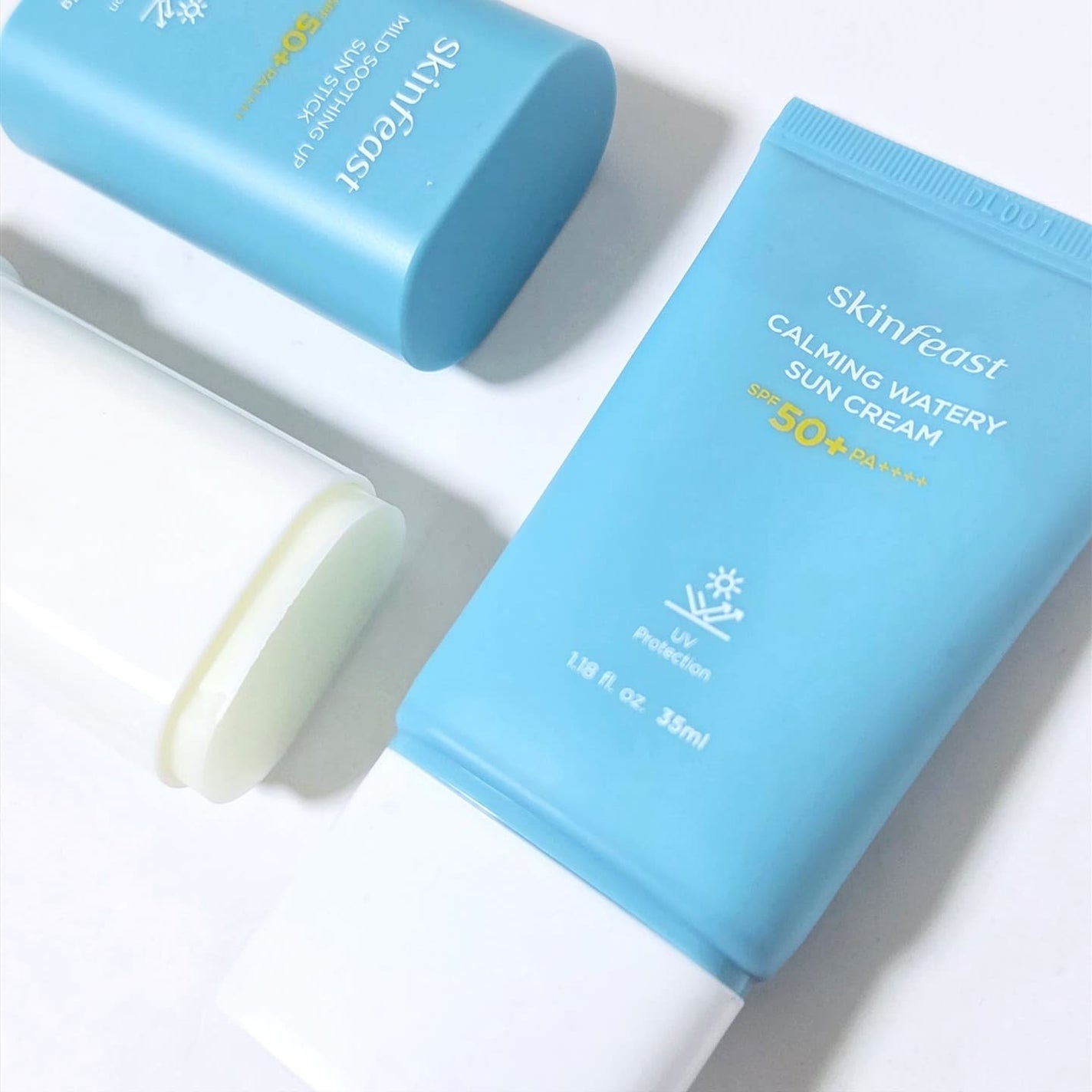 カーミング ウォータリー サンスクリーン/skinfeast/日焼け止めクリームを使ったクチコミ(1枚目)