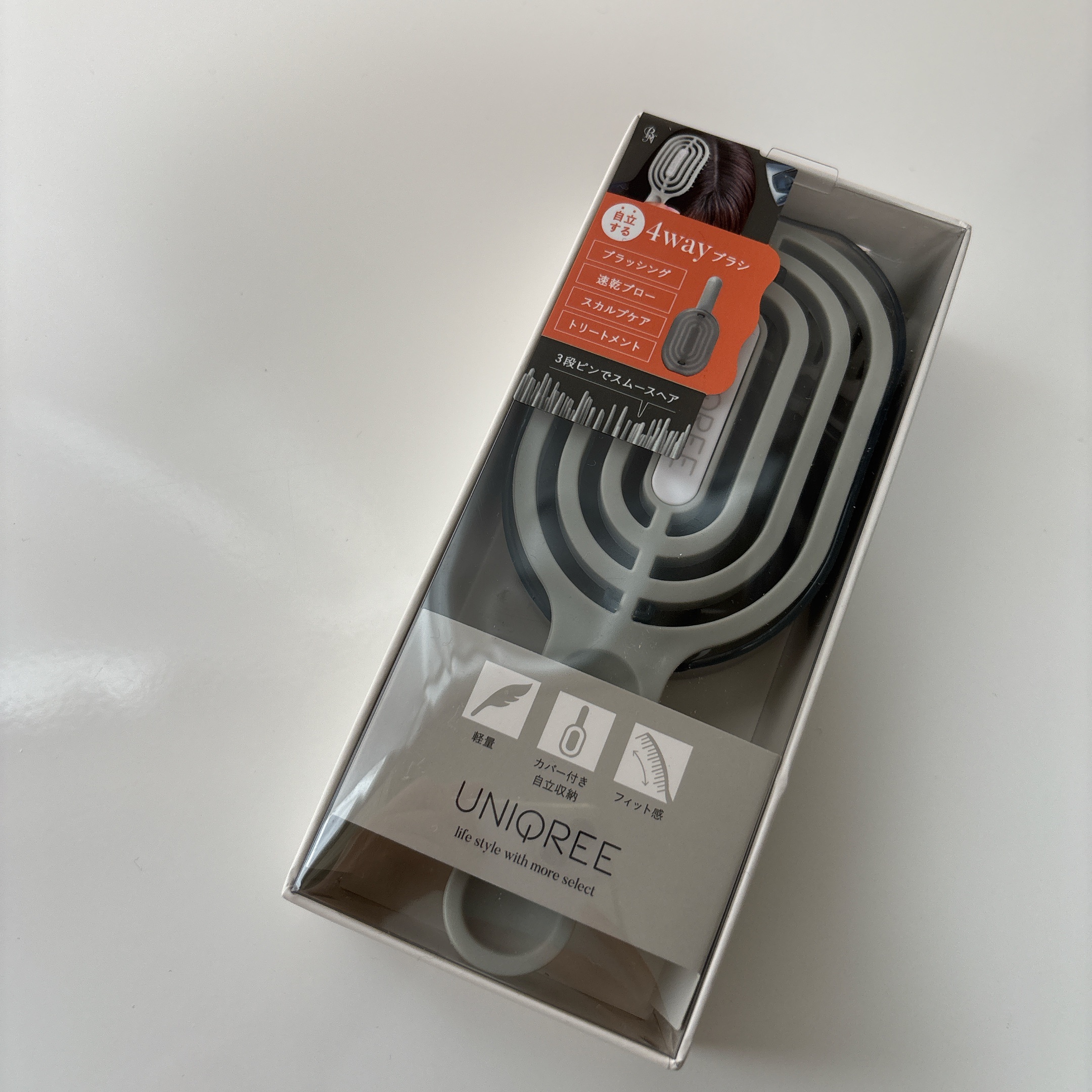 ユニークリー 4wayスムースヘアブラシ/ビー・エヌ/ヘアブラシを使ったクチコミ（3枚目）