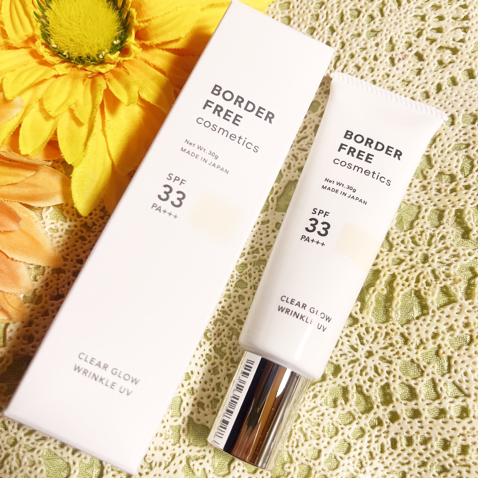 クリアグロウリンクルUV/BORDER FREE cosmetics/日焼け止め・UVケアを使ったクチコミ（2枚目）