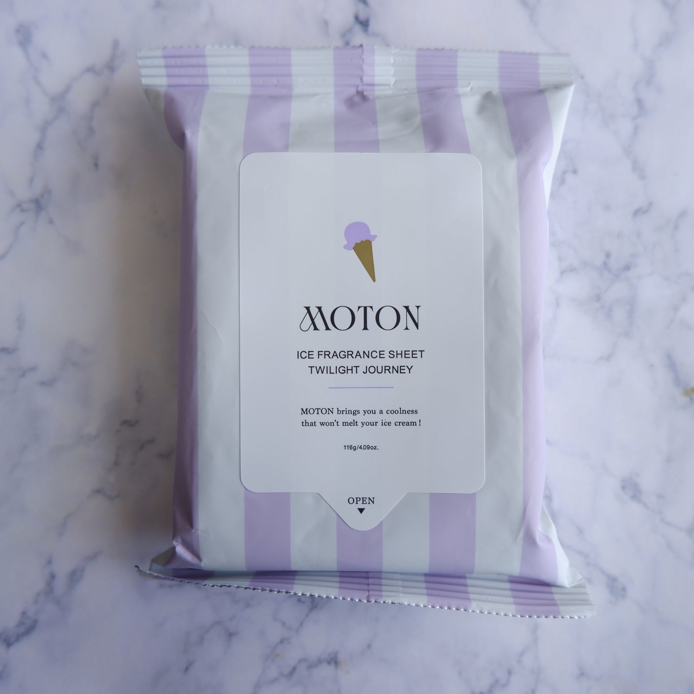 アイスフレグランスシート TWILIGHT JOURNEY/MOTON/ボディシートを使ったクチコミ(1枚目)