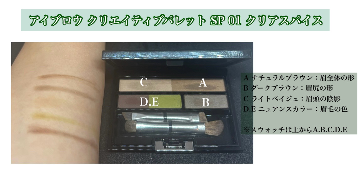 アイブロウ クリエイティブパレット SP/IPSA/パウダーアイブロウを使ったクチコミ（2枚目）