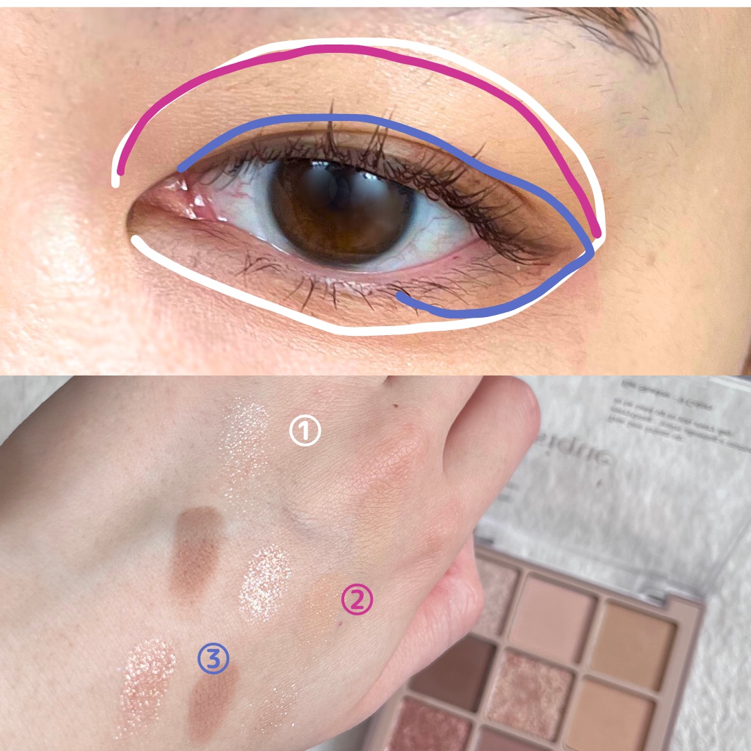 シャドウパレット/dasique/アイシャドウパレットを使ったクチコミ（3枚目）