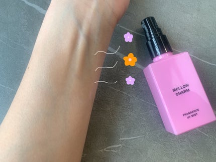 メロウチャーム フレグランスUVミスト ラッキーピンクフラワー/MELLOW CHARM/香水(その他)を使ったクチコミ(3枚目)