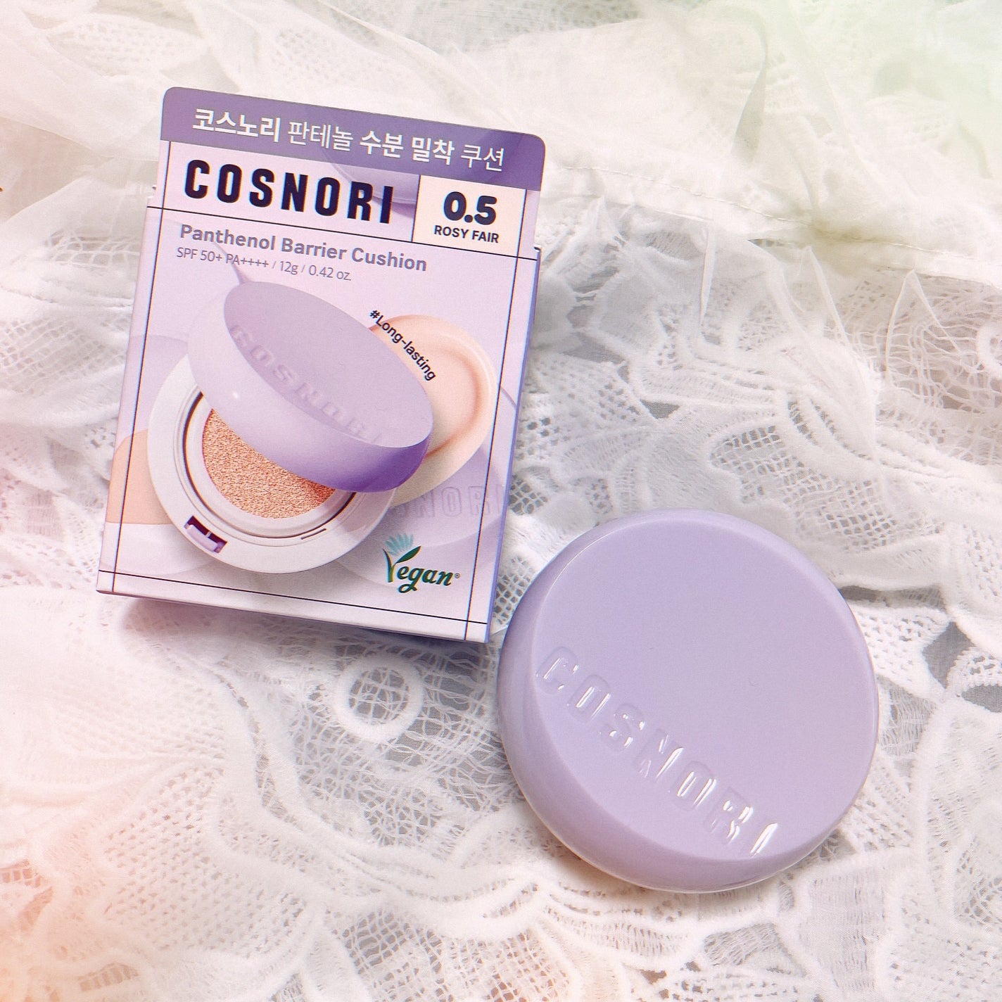 パンテノールバリアクッション/COSNORI/クッションファンデーションを使ったクチコミ(1枚目)