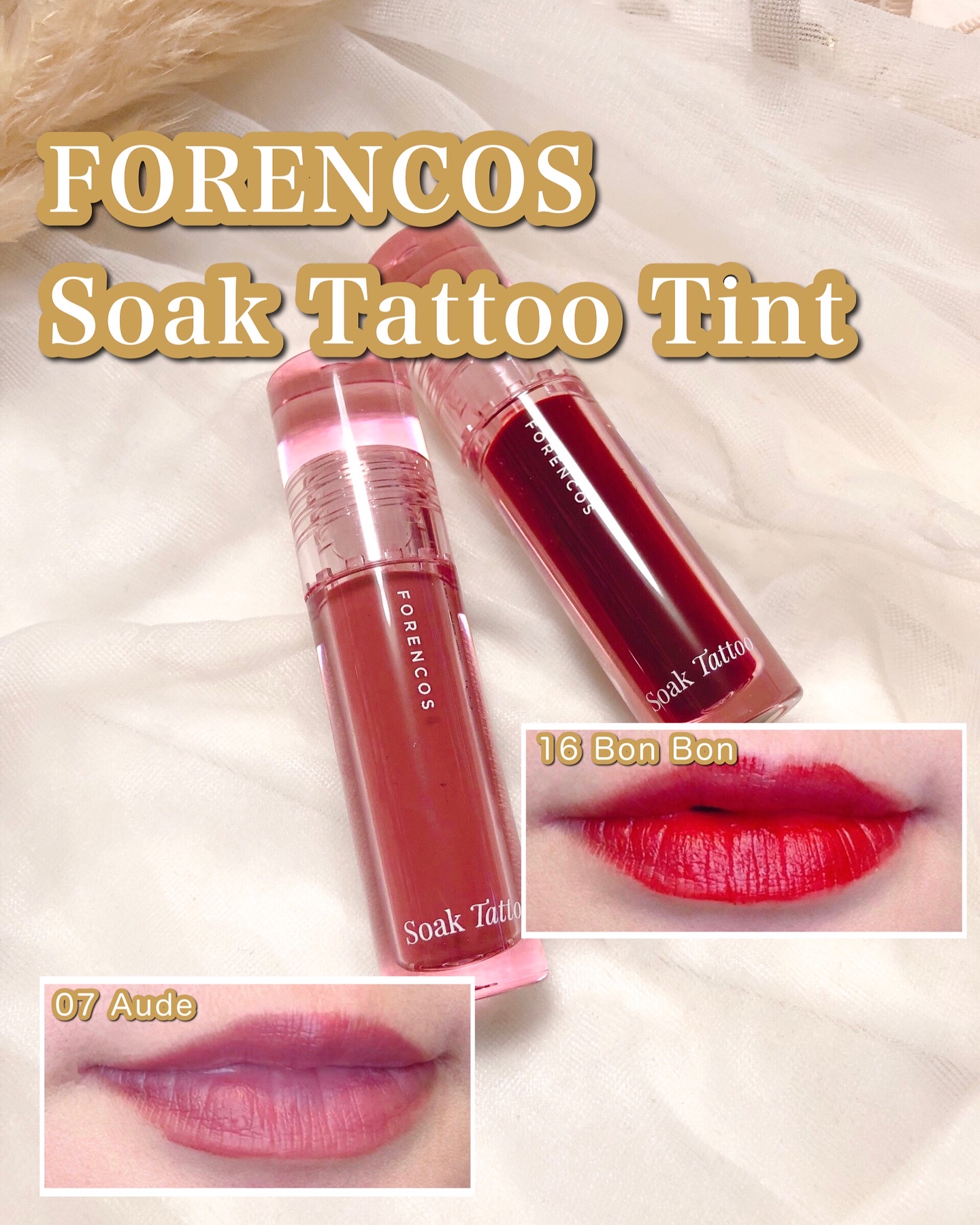 Soak Tattoo Tint/フォレンコス/リップグロスを使ったクチコミ（1枚目）