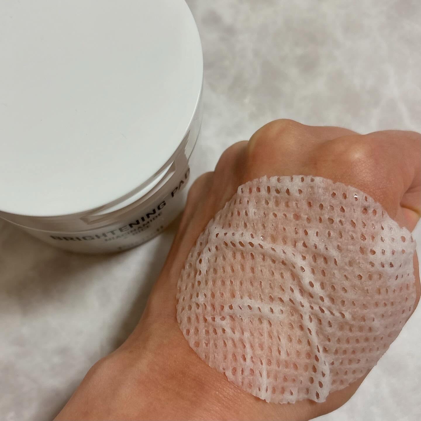 ナイアシンアミド　ライス　ブライトニング　パッド/parnell/トナーパッドを使ったクチコミ（3枚目）