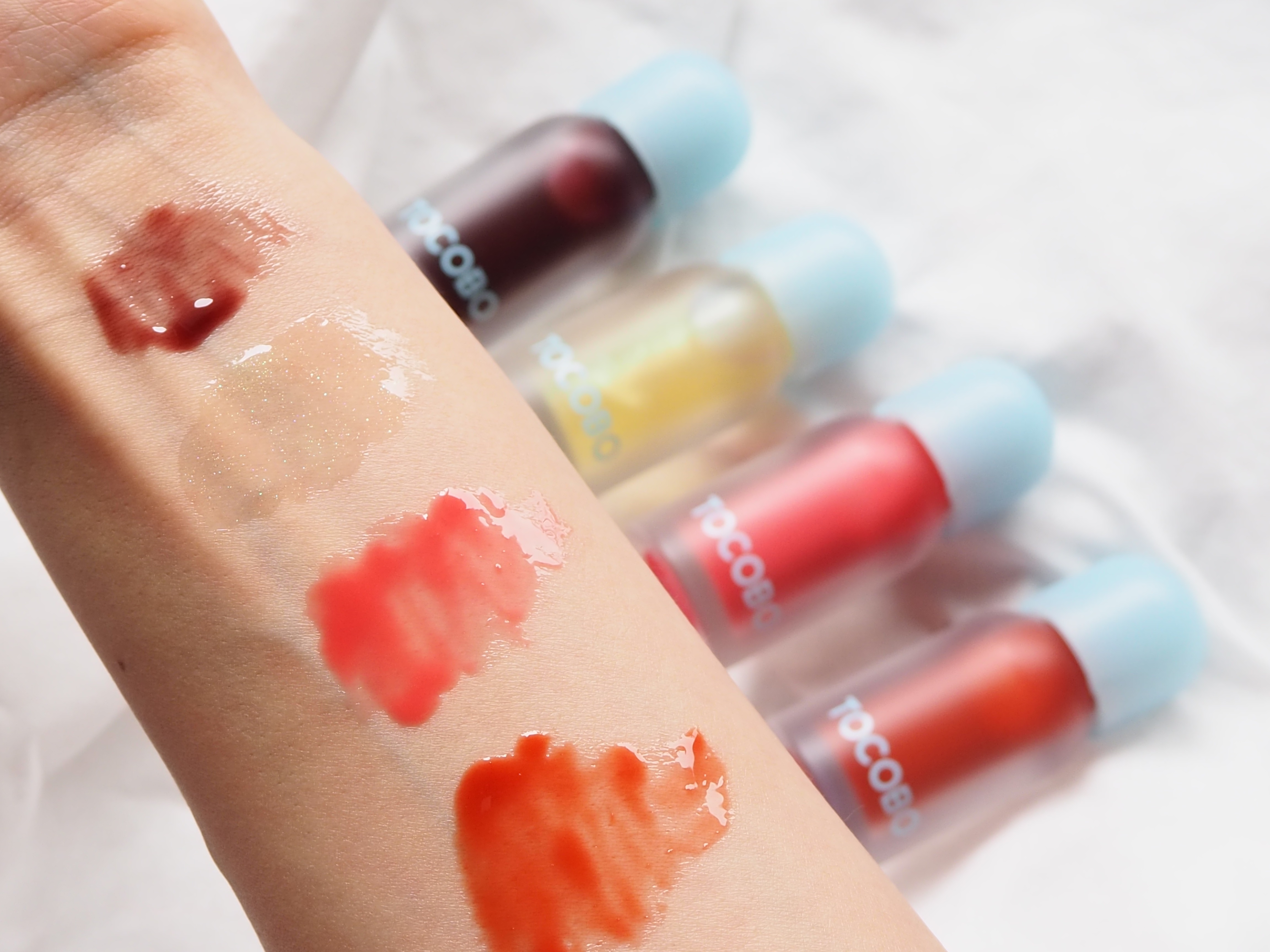 ジューシーベリープランピングリップオイル/TOCOBO/リップグロスを使ったクチコミ（2枚目）