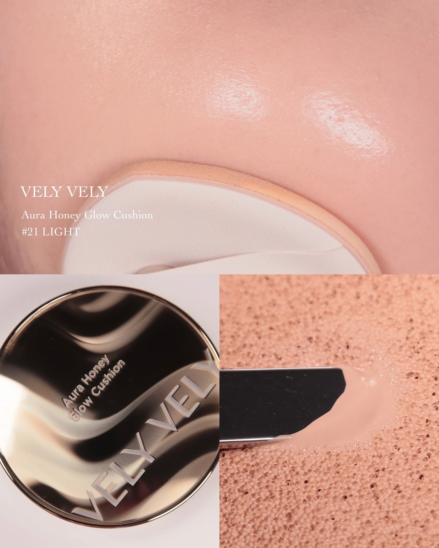 はちみつツヤ肌クッションファンデ/VELY VELY/クッションファンデーションを使ったクチコミ(1枚目)