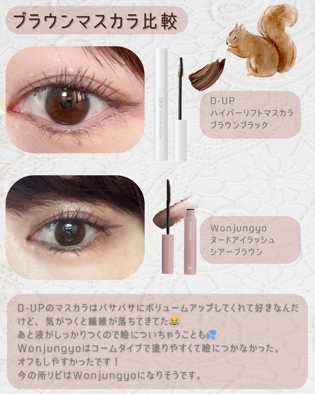 ウォンジョンヨ ヌードアイラッシュ/Wonjungyo/マスカラを使ったクチコミ（1枚目）