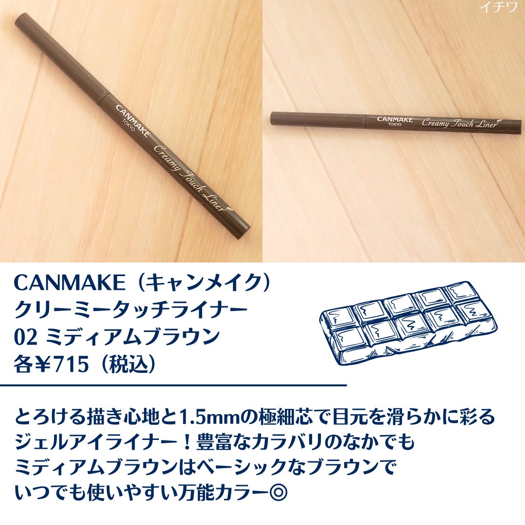 クリーミータッチライナー/キャンメイク/ジェルアイライナーを使ったクチコミ（2枚目）