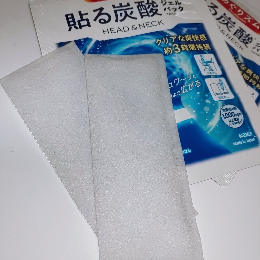 貼る炭酸ジェルパック　HEAD＆NECK/めぐりズム/ネック・デコルテケアを使ったクチコミ（3枚目）