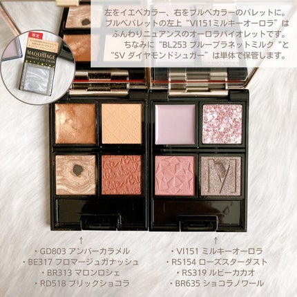 ドラマティックアイカラー (パウダー)/(クリーム)/マキアージュ/アイシャドウパレットを使ったクチコミ(4枚目)
