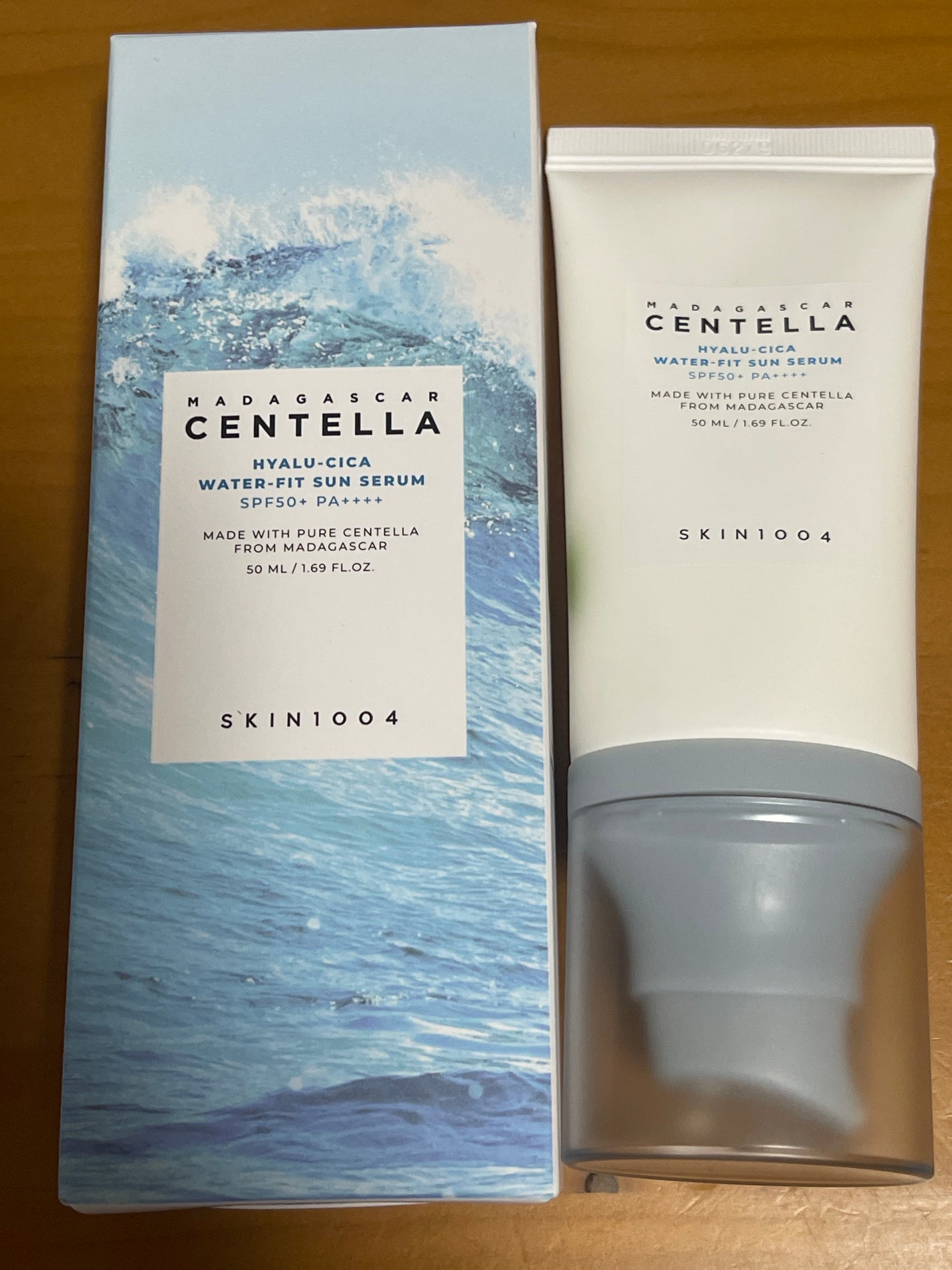 ヒアルーシカ ウォーターフィット サンセラム/SKIN1004/日焼け止めローションを使ったクチコミ(1枚目)