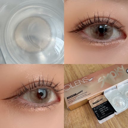 ロシアンスモーキー/OLENS/カラーコンタクトレンズを使ったクチコミ(4枚目)