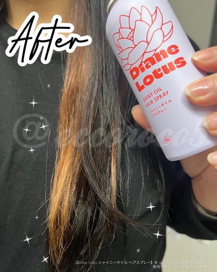 ロータス シャイニーオイル ヘアスプレー フィグ&ローズの香り/ダイアン/ヘアスプレーを使ったクチコミ(4枚目)