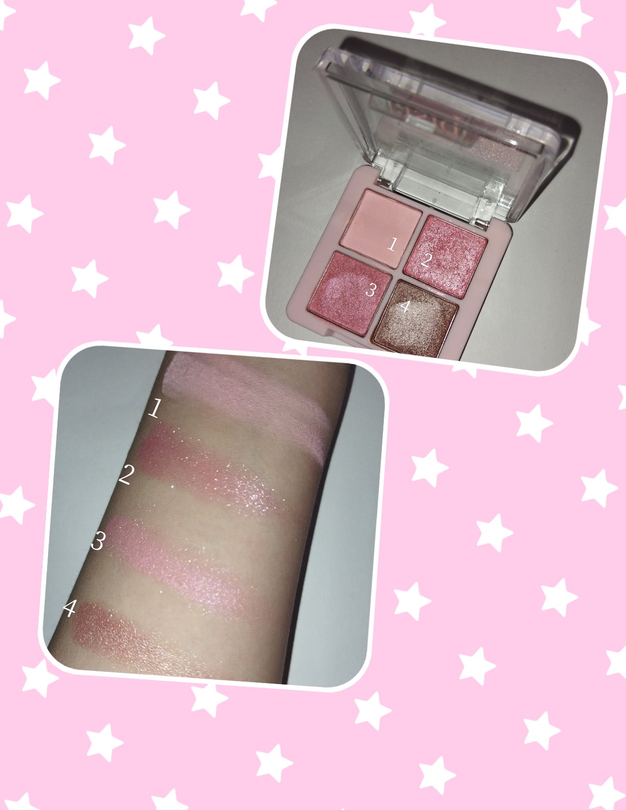 ストロベリーピンクミニパレット/dasique/アイシャドウパレットを使ったクチコミ（3枚目）