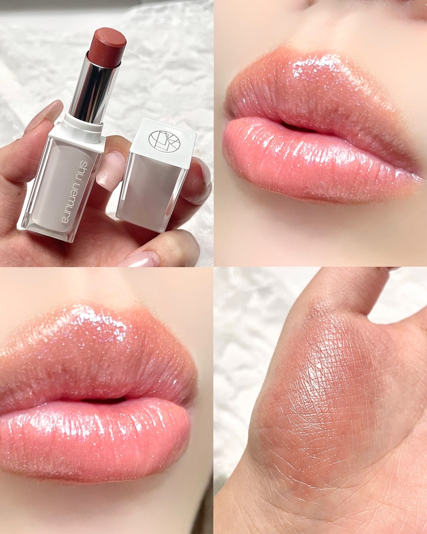 キヌケアグローアップ グリーム/shu uemura/口紅を使ったクチコミ(4枚目)