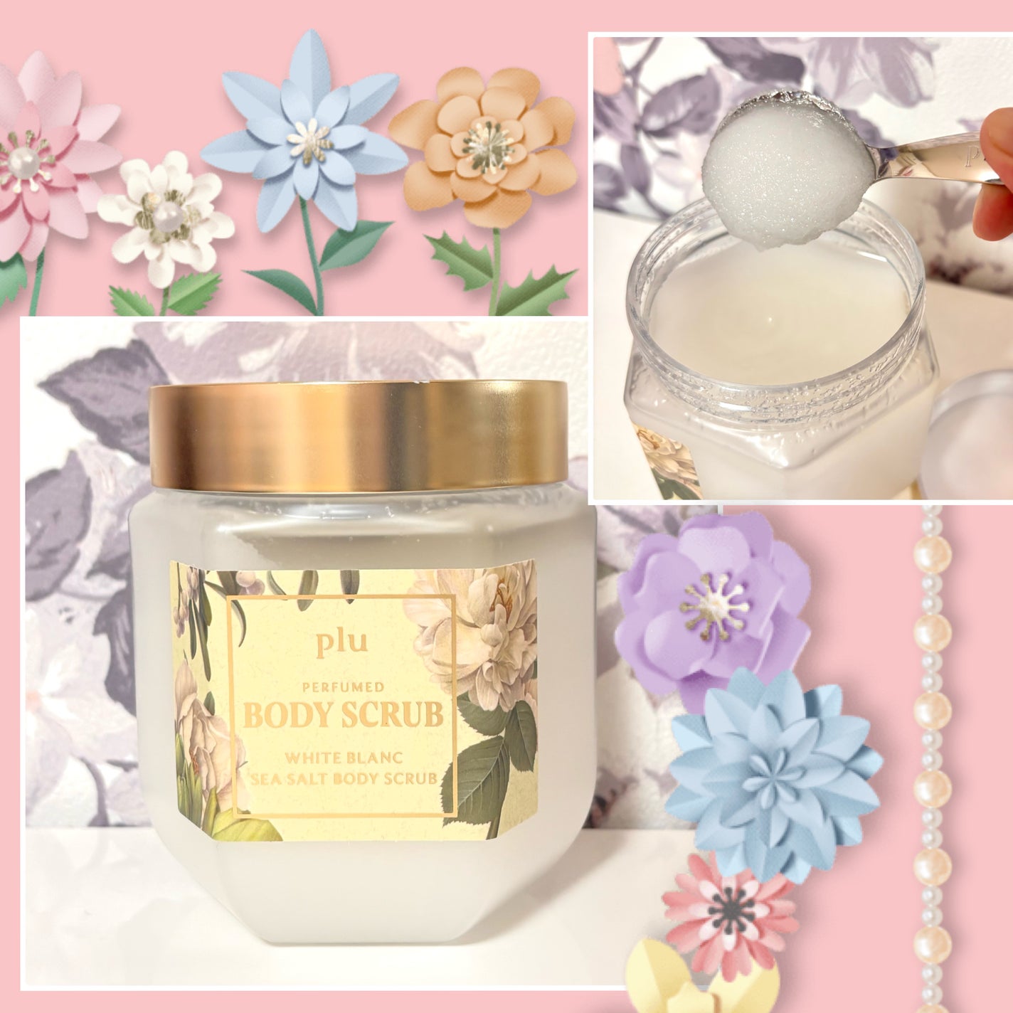 パヒュームドボディスクラブ ホワイトブラン/plu/ボディスクラブを使ったクチコミ(1枚目)