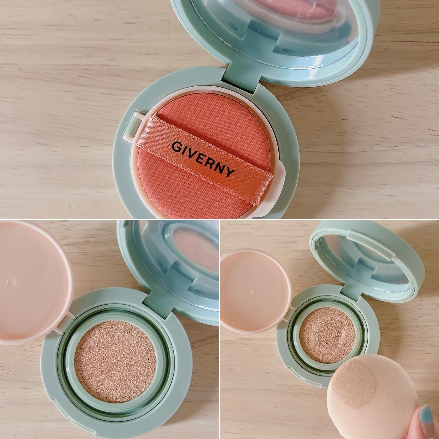 ジヴェルニー 密着カバークッション/GIVERNY/クッションファンデーションを使ったクチコミ(3枚目)