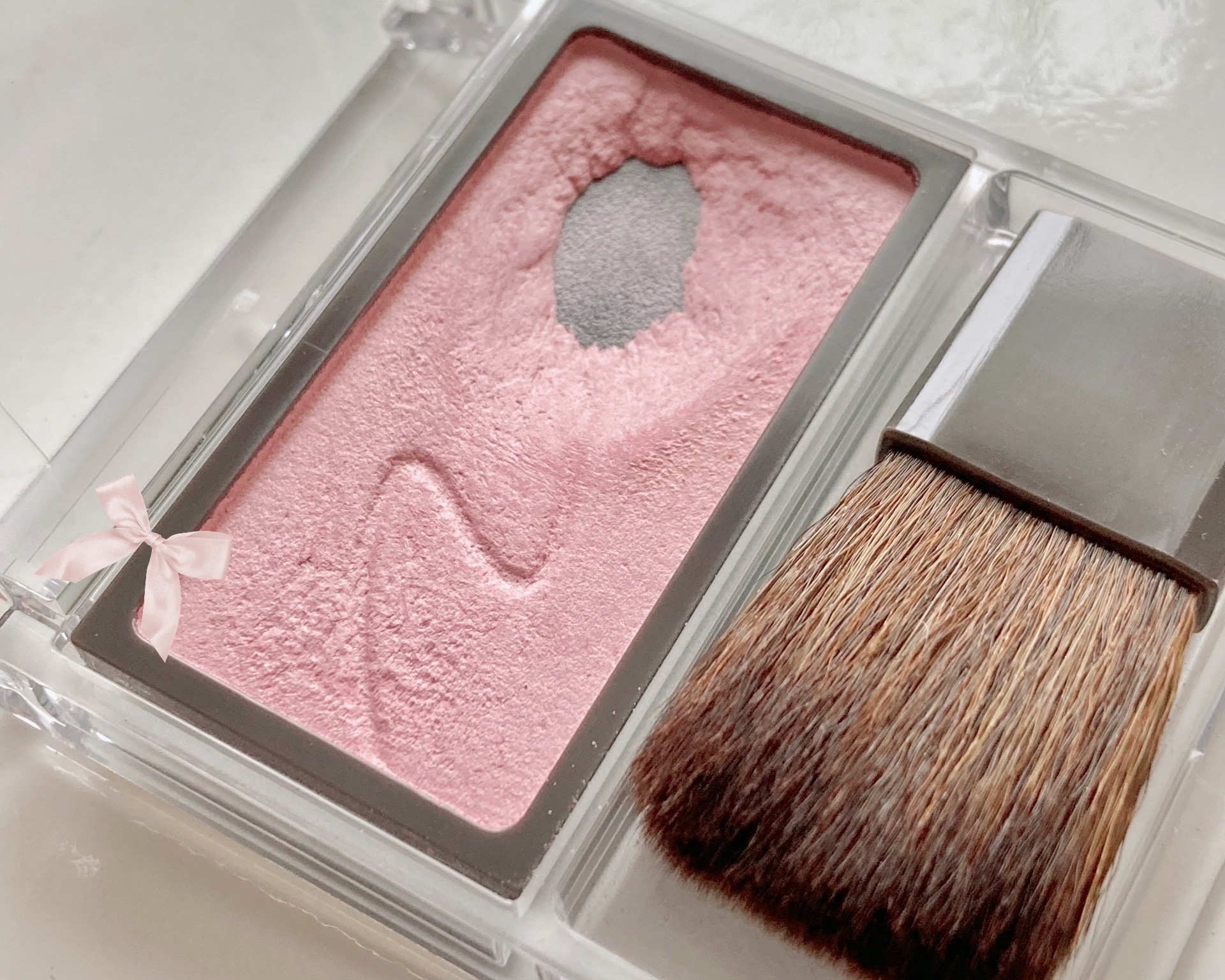 チークブラッシュ/CEZANNE/パウダーチークを使ったクチコミ（2枚目）