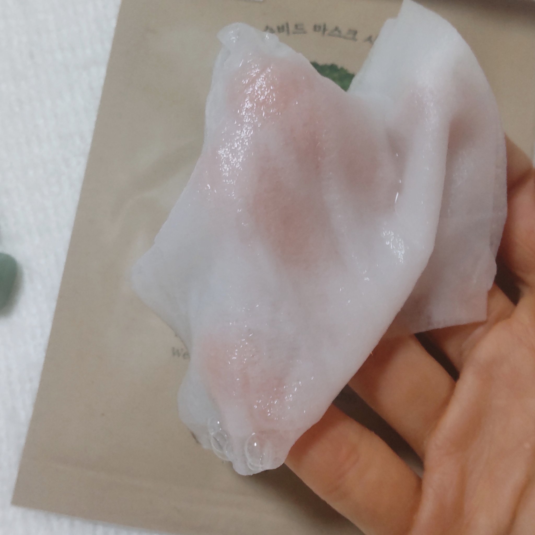 スーヴィッド マスクシート ブロッコリー/SKINFOOD/シートマスク・パックを使ったクチコミ（2枚目）