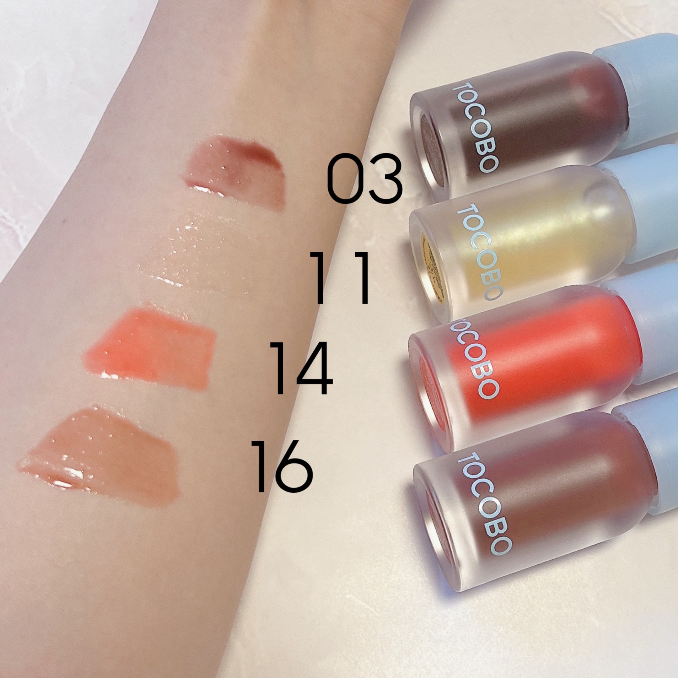 ジューシーベリープランピングリップオイル/TOCOBO/リップグロスを使ったクチコミ（2枚目）