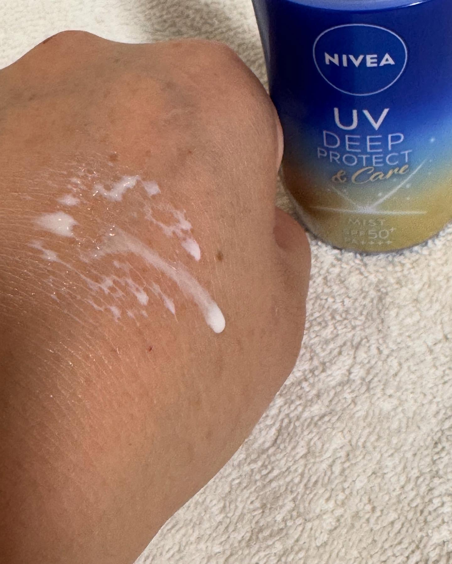 ニベアUV ディーププロテクト＆ケア ミルクミスト/ニベア/日焼け止めミスト・スプレーを使ったクチコミ（3枚目）