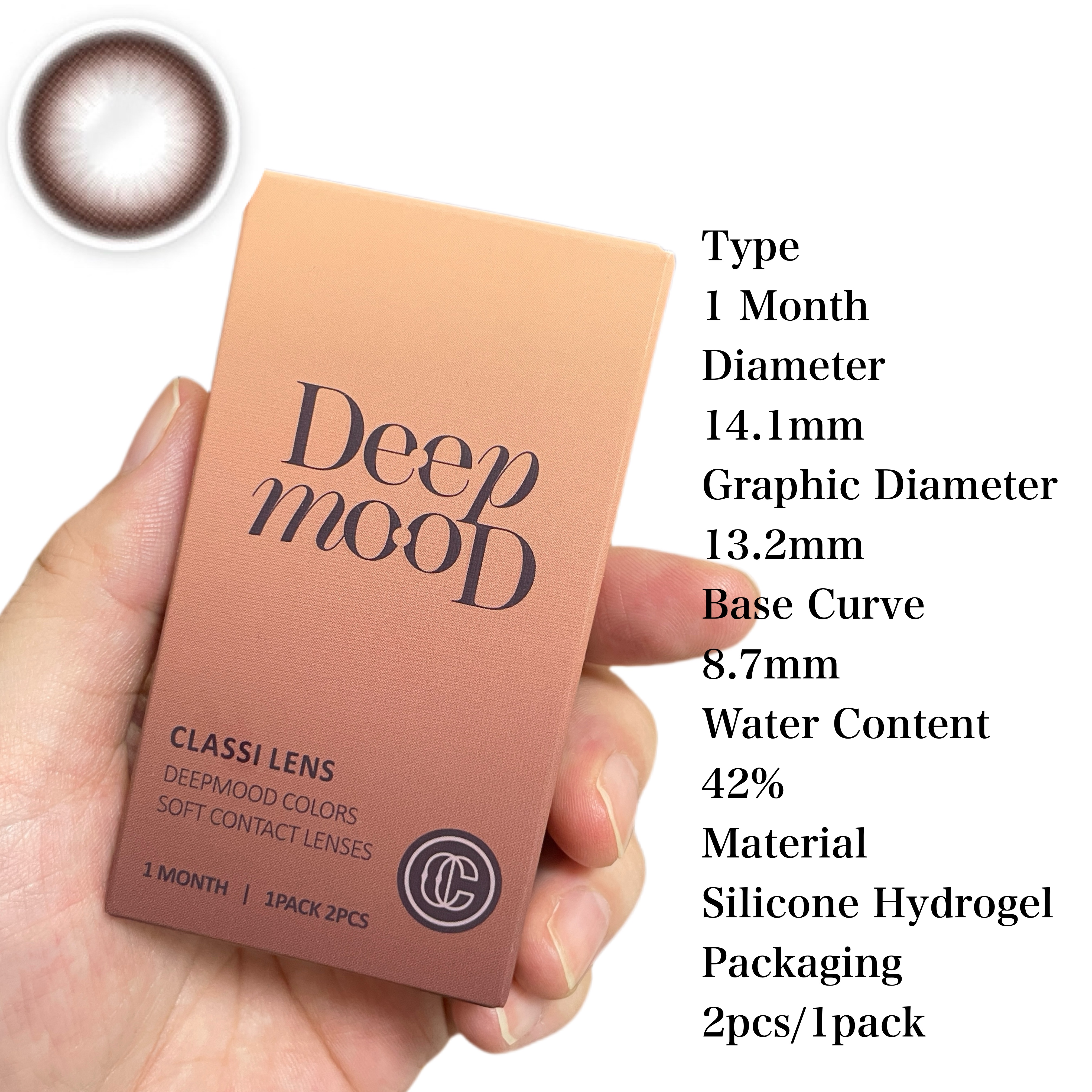 Deep Mood/Classilens/１ヶ月（１MONTH）カラコンを使ったクチコミ（2枚目）