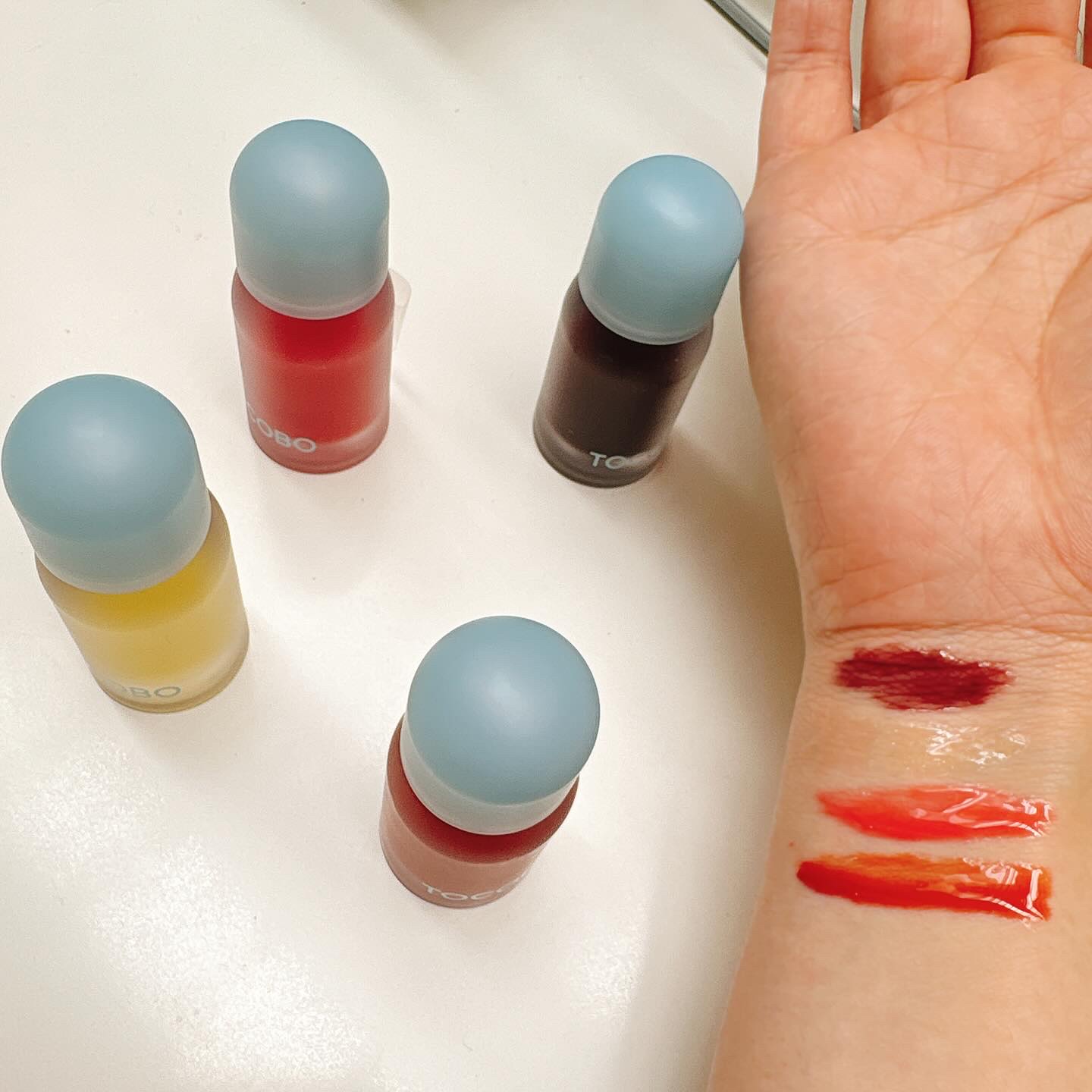 ジューシーベリープランピングリップオイル/TOCOBO/リップグロスを使ったクチコミ（3枚目）