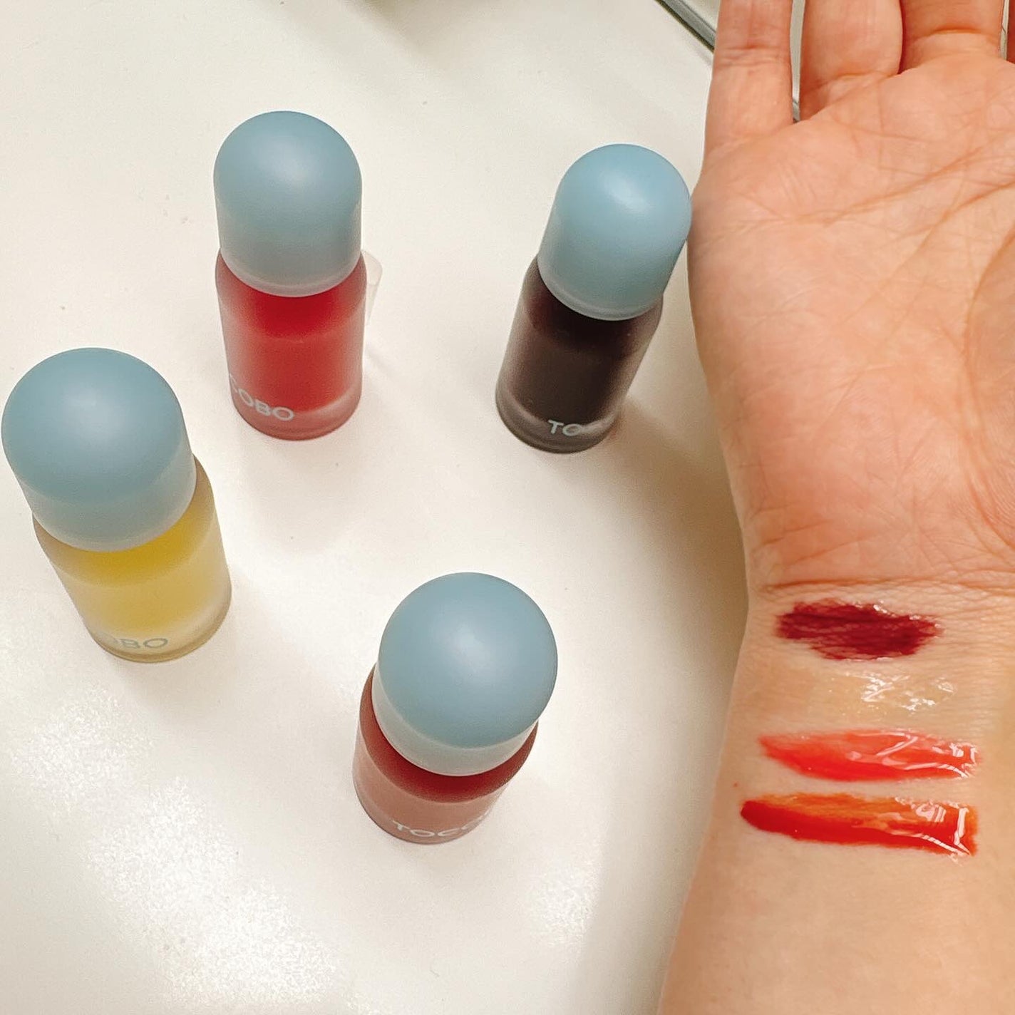 ジューシーベリープランピングリップオイル/TOCOBO/リップグロスを使ったクチコミ(3枚目)