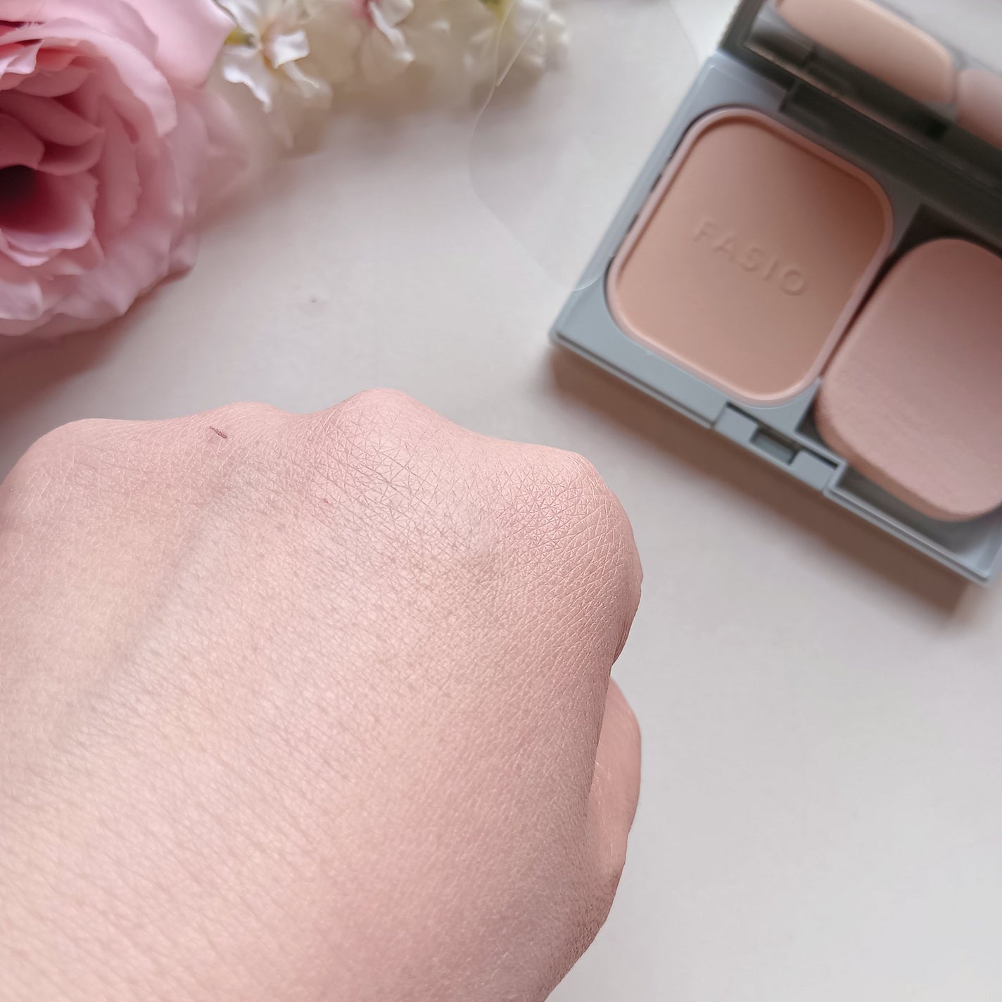 ヒトヌリカバー 耐久ファンデーション/FASIO/パウダーファンデーションを使ったクチコミ(6枚目)